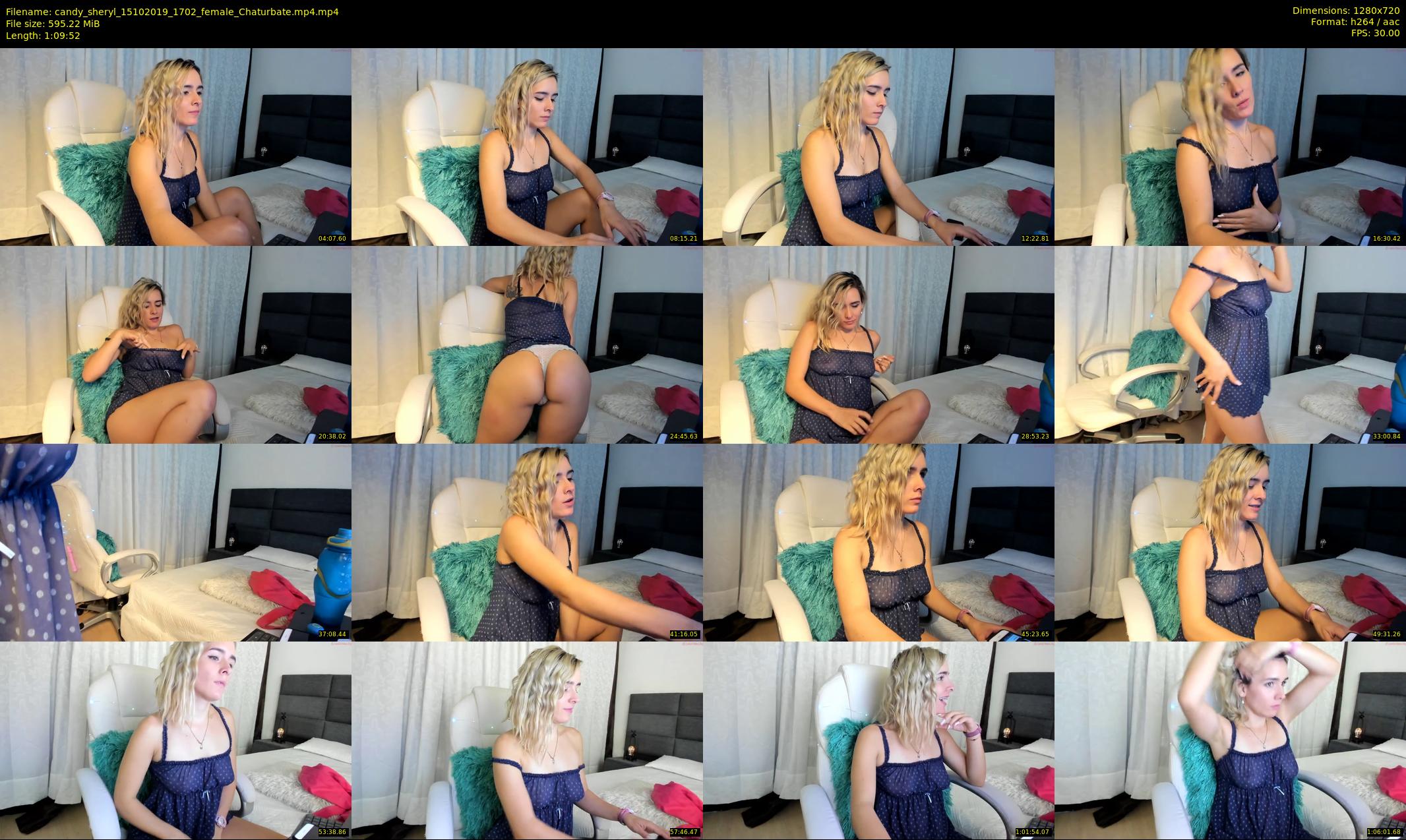 candy_sheryl — 70 minute Chaturbate female cam show recording, 720p, Oct 15, 2019