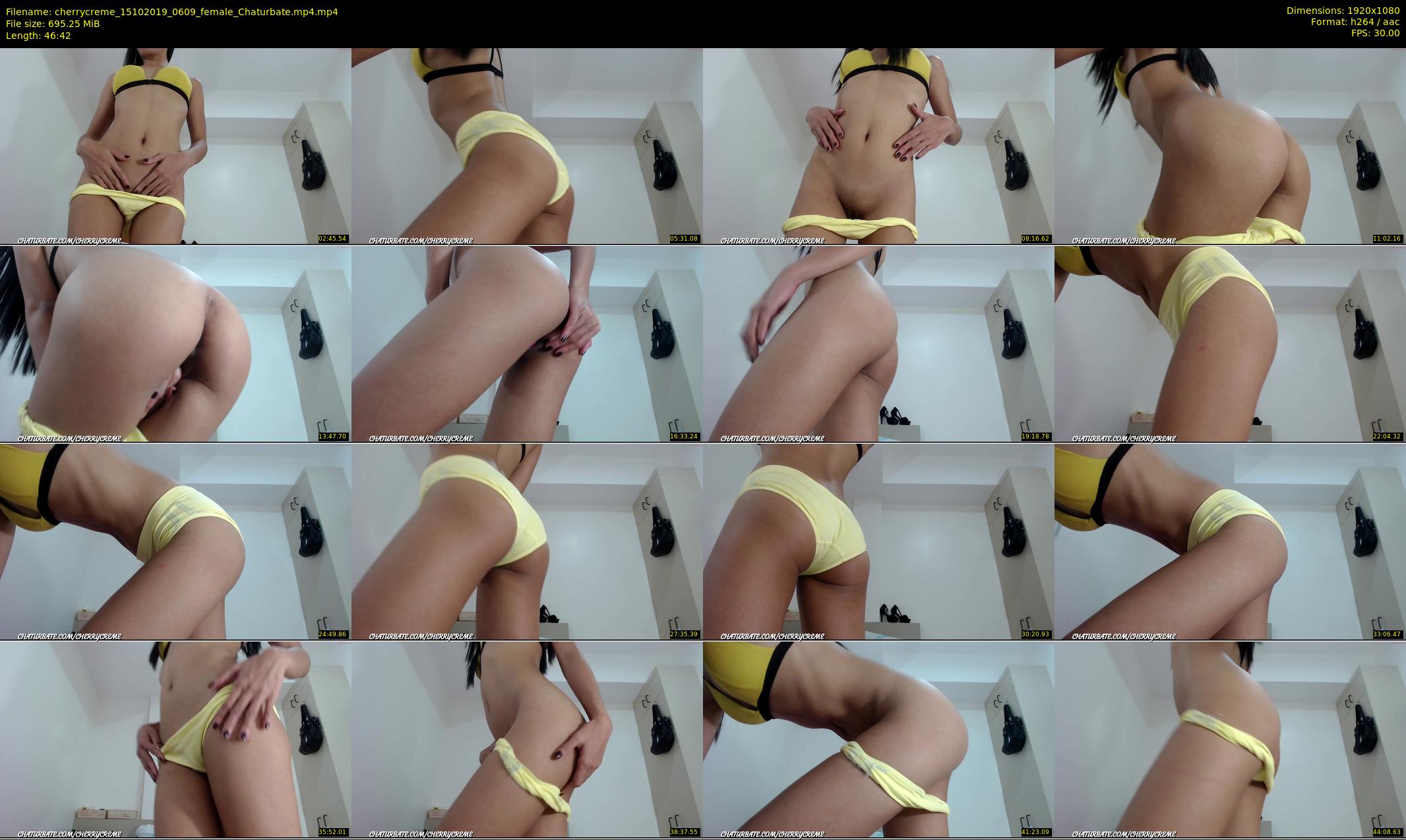 cherrycreme — 47 minute Chaturbate female cam show recording, 1080p, Oct 15, 2019