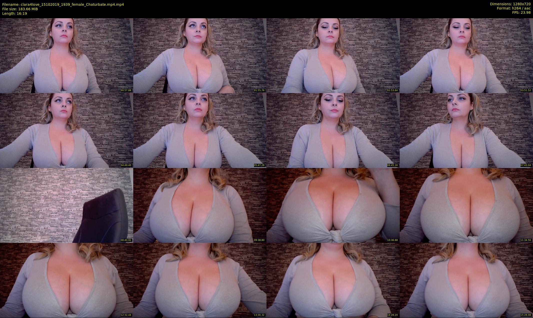 clara4love — 17 minute Chaturbate female cam show recording, 720p, Oct 15, 2019