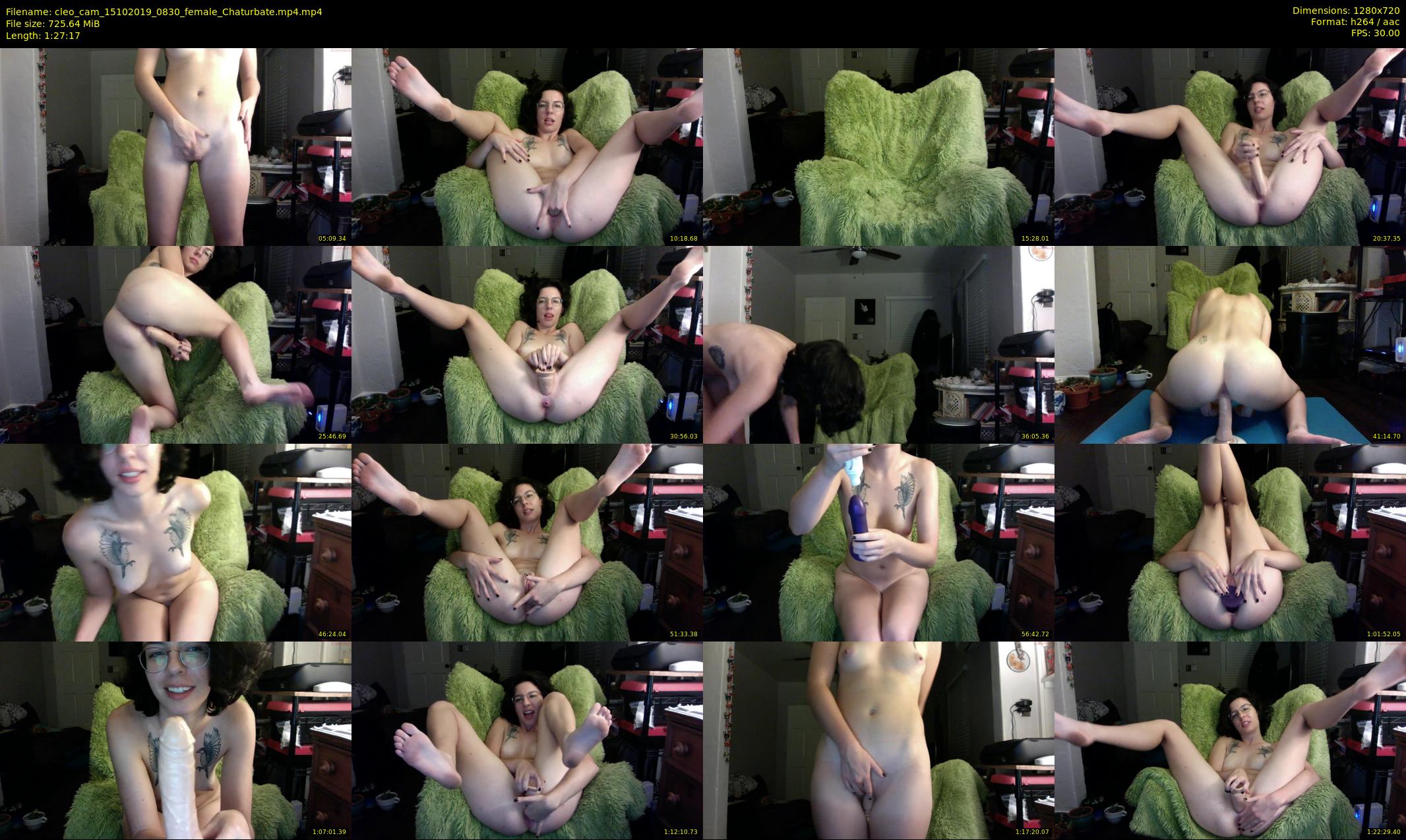 cleo_cam — 88 minute Chaturbate female cam show recording, 720p, Oct 15, 2019