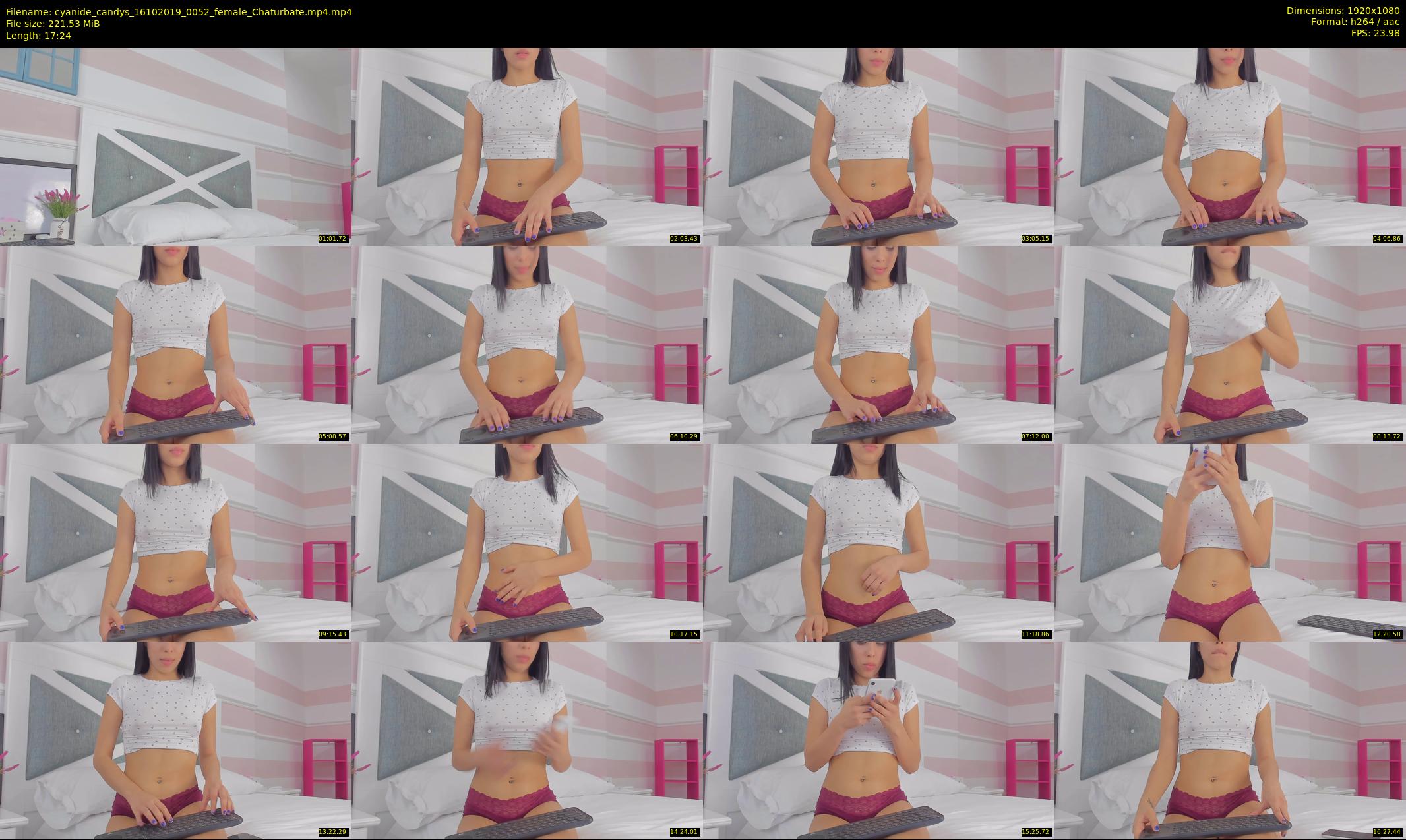 cyanide_candys — 18 minute Chaturbate female cam show recording, 1080p, Oct 16, 2019
