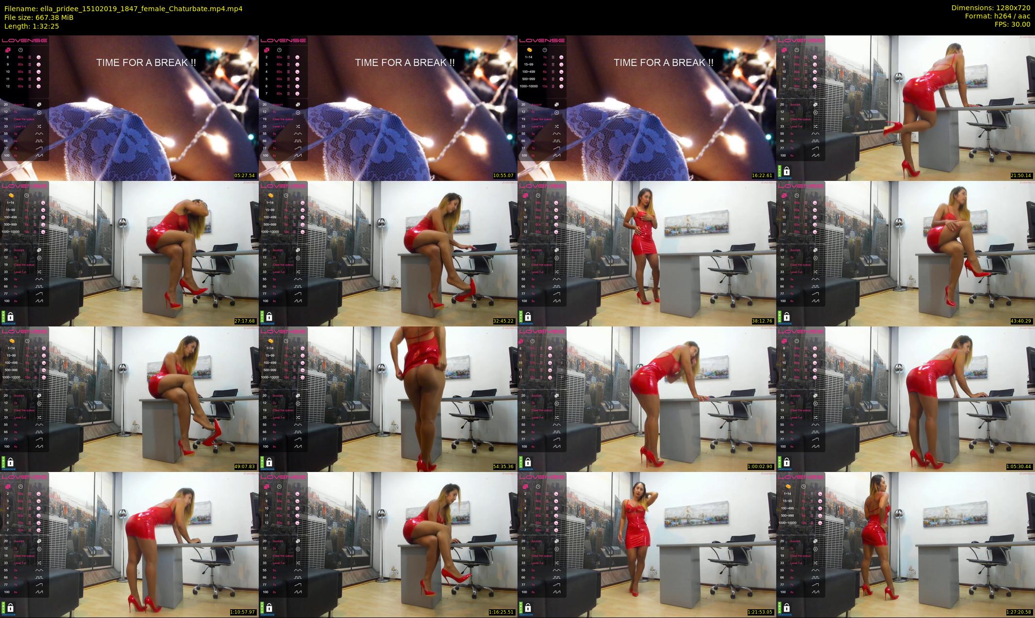 ella_pridee — 93 minute Chaturbate female cam show recording, 720p, Oct 15, 2019