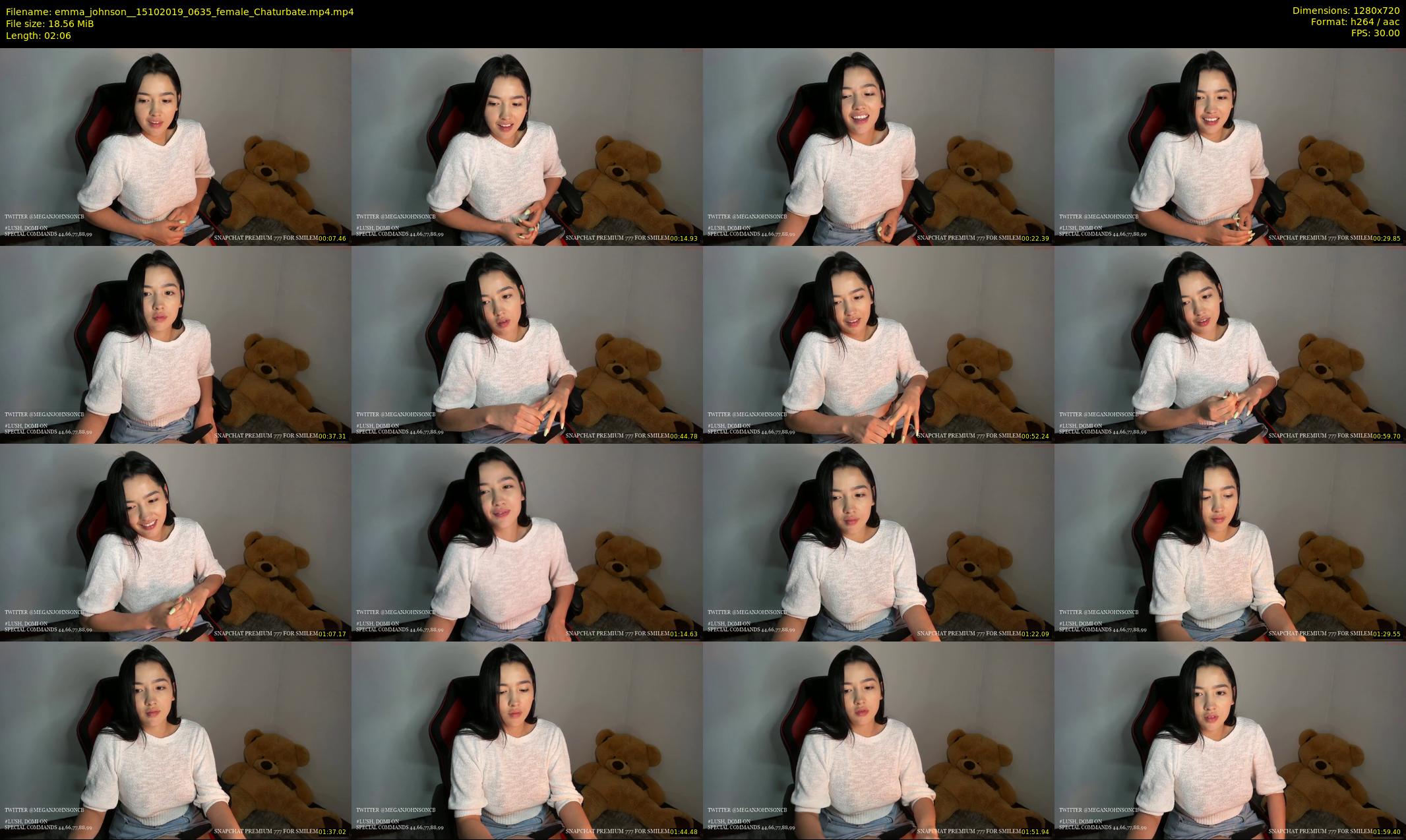 emma_johnson_ — 3 minute Chaturbate female cam show recording, 720p, Oct 15, 2019