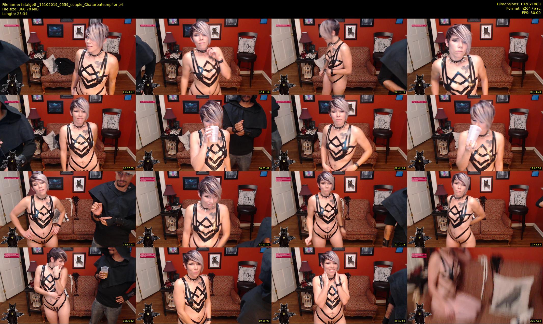 fatalgoth — 24 minute Chaturbate couple cam show recording, 1080p, Oct 15, 2019