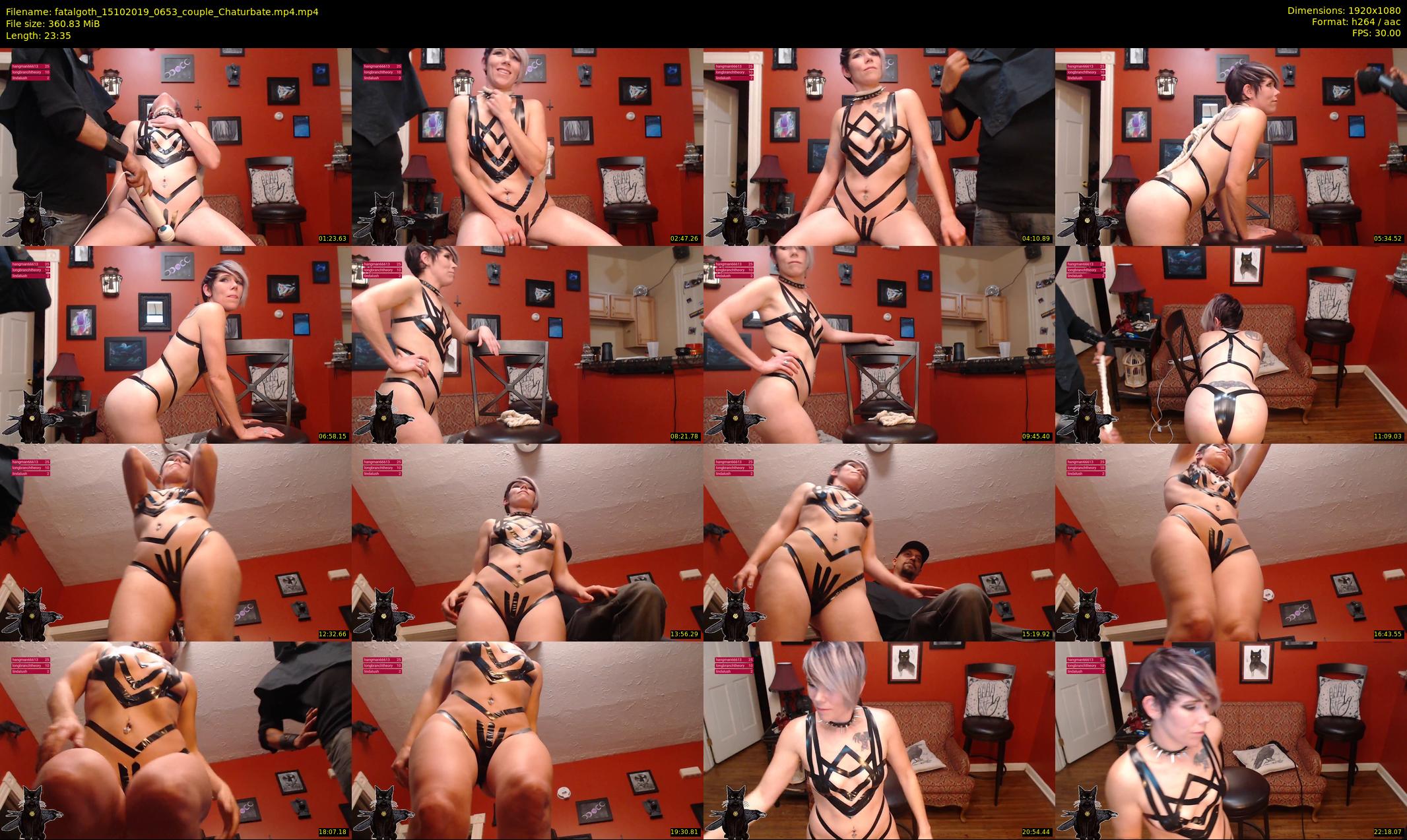 fatalgoth — 24 minute Chaturbate couple cam show recording, 1080p, Oct 15, 2019