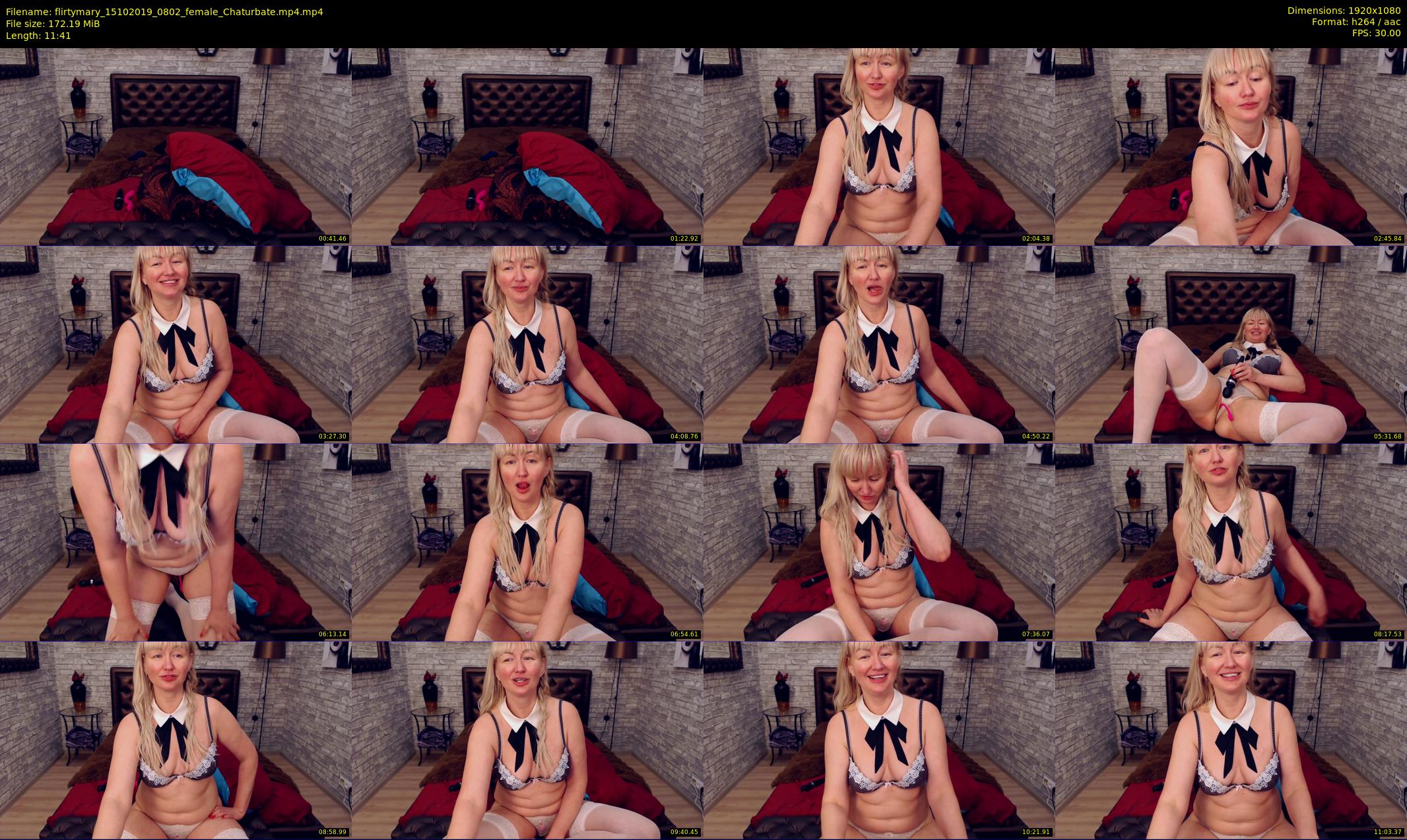 flirtymary — 12 minute Chaturbate female cam show recording, 1080p, Oct 15, 2019