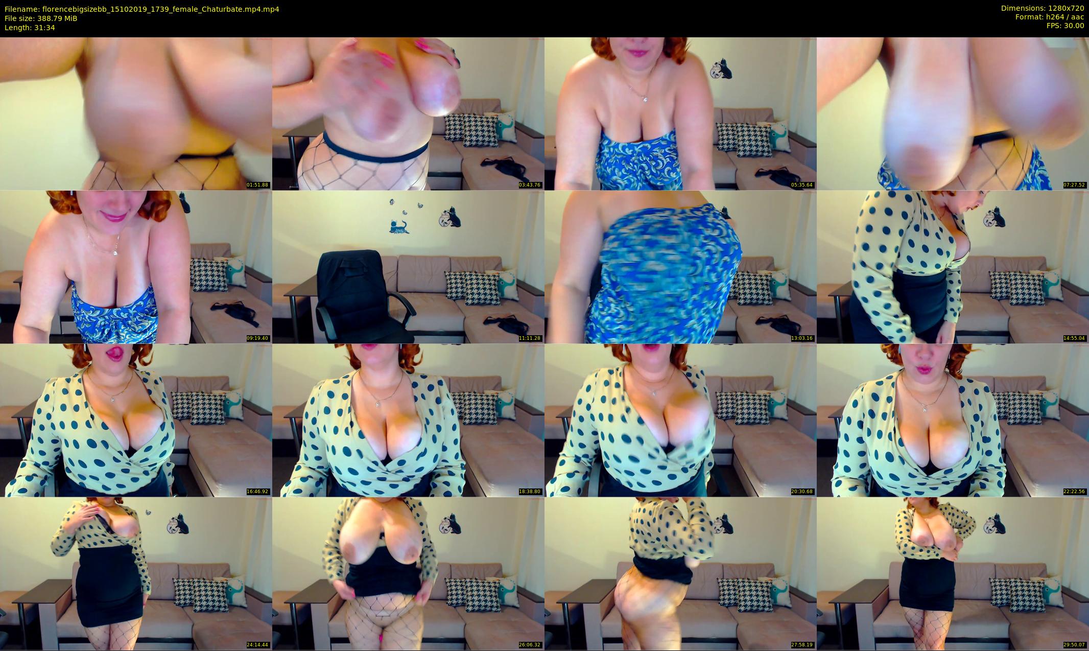 florencebigsizebb — 32 minute Chaturbate female cam show recording, 720p, Oct 15, 2019