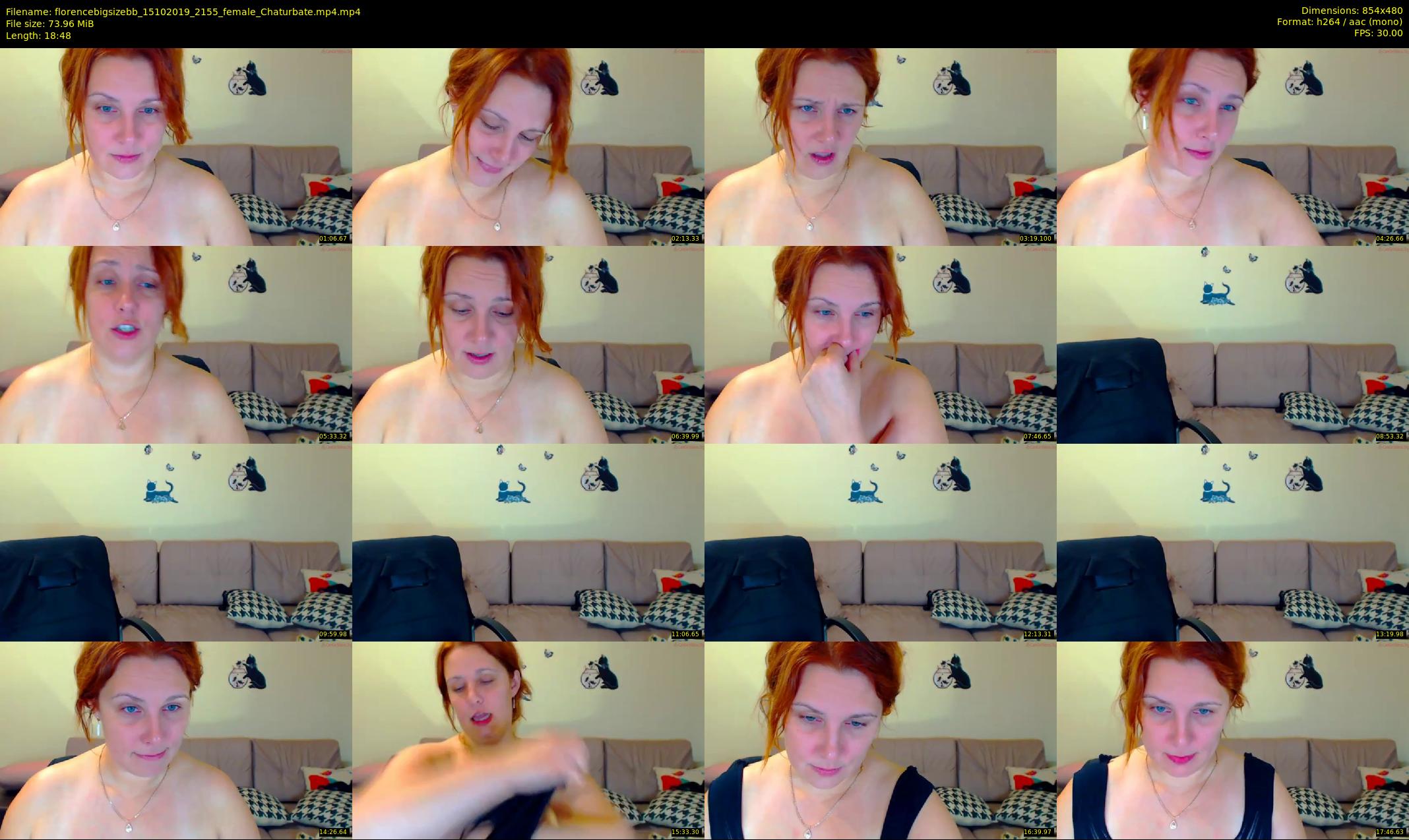 florencebigsizebb — 19 minute Chaturbate female cam show recording, 480p, Oct 15, 2019