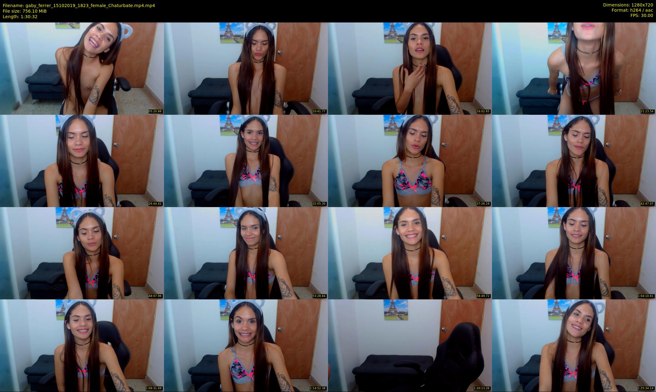gaby_ferrer — 91 minute Chaturbate female cam show recording, 720p, Oct 15, 2019