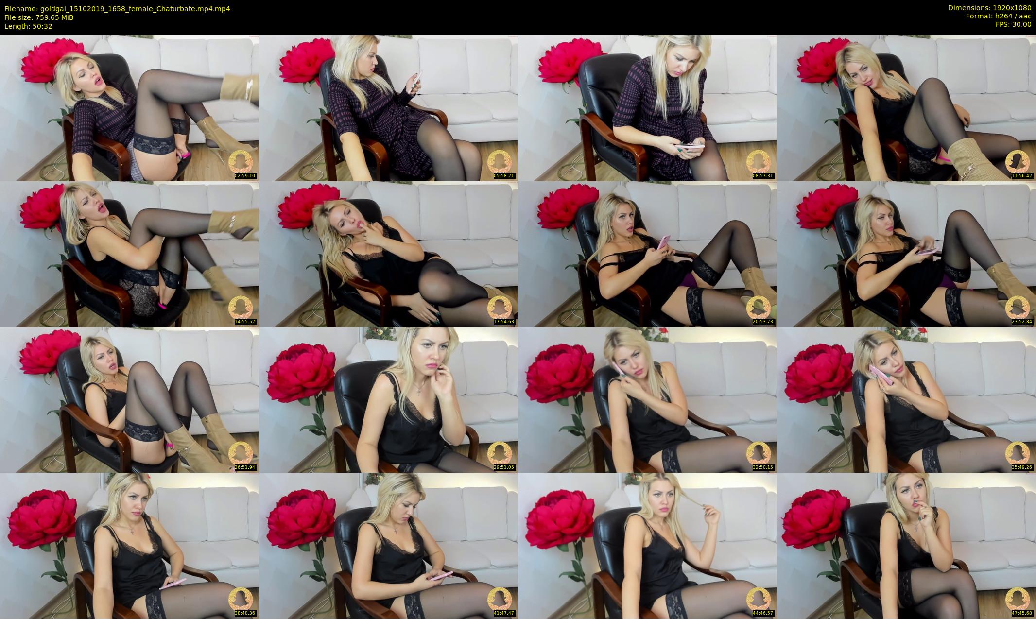 goldgal — 51 minute Chaturbate female cam show recording, 1080p, Oct 15, 2019