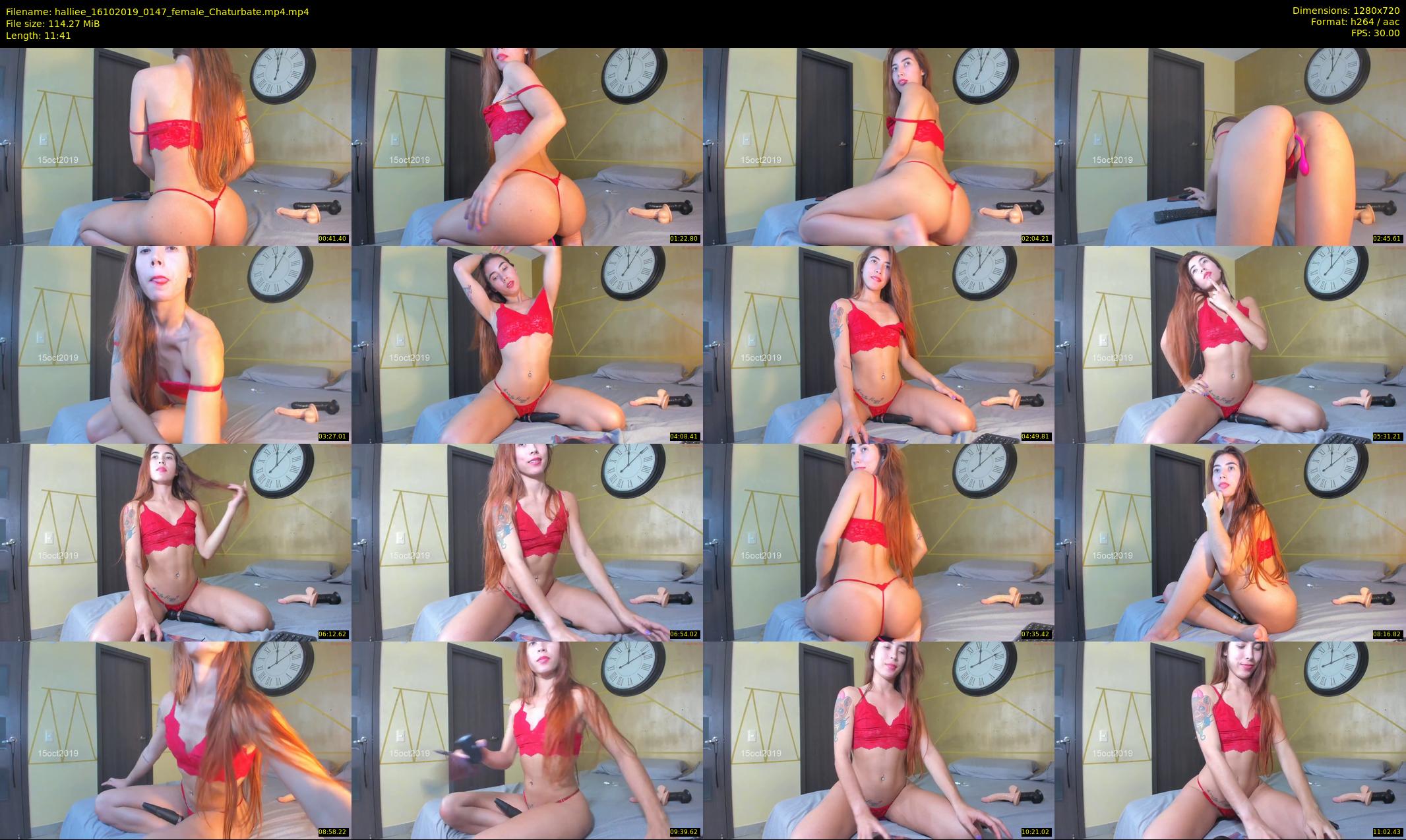 halliee — 12 minute Chaturbate couple cam show recording, 720p, Oct 16, 2019