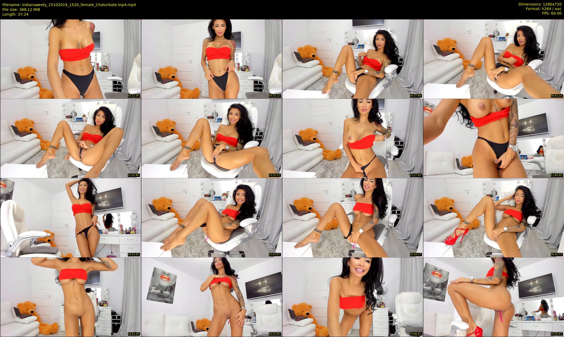 indiansweety — 38 minute Chaturbate female cam show recording, 720p, Oct 15, 2019