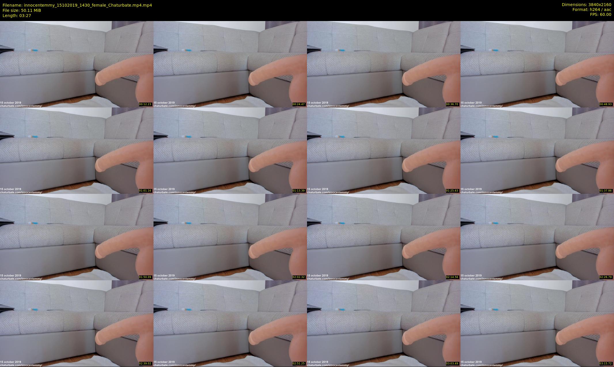 innocentemmy — 4 minute Chaturbate female cam show recording, 4K, Oct 15, 2019