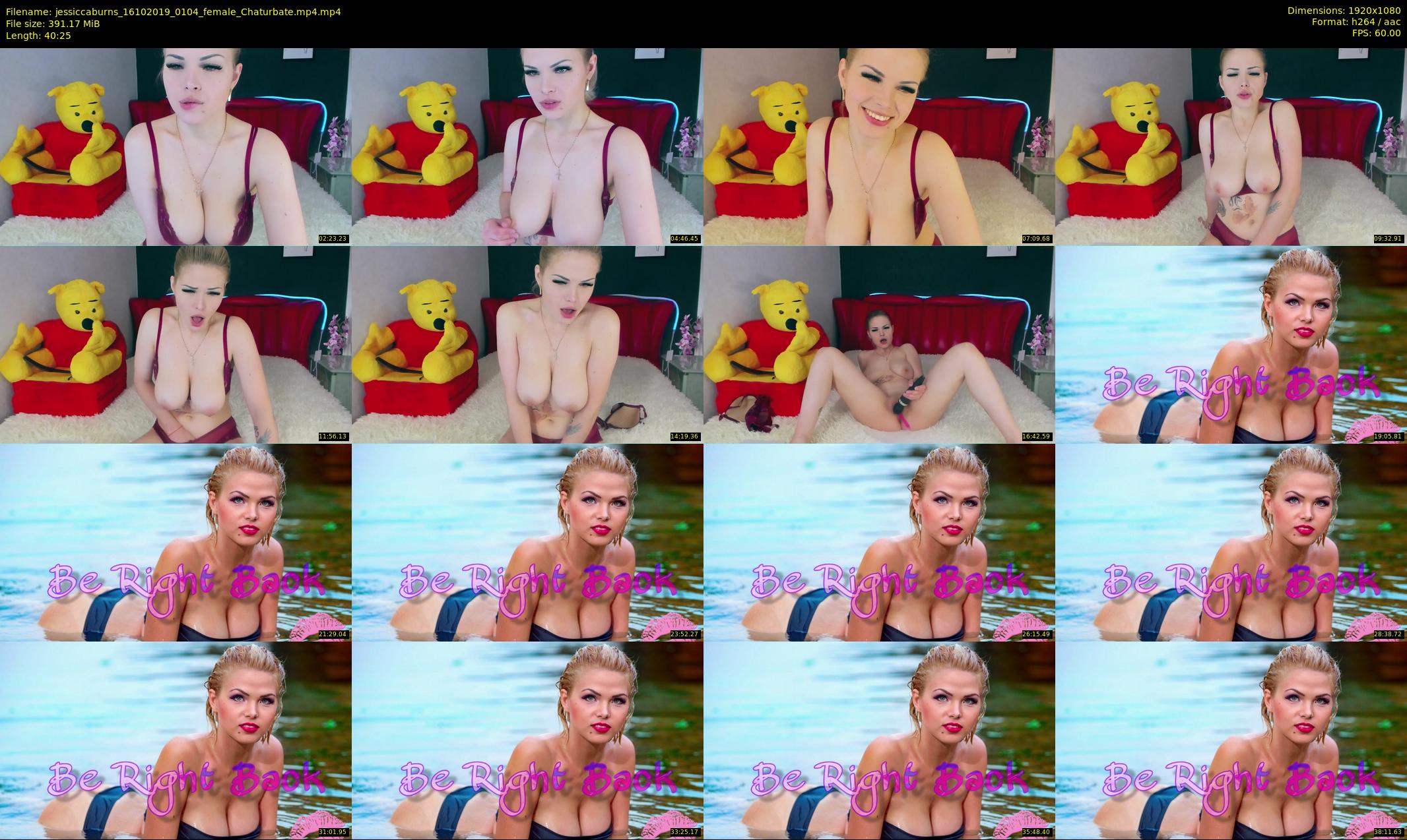 jessiccaburns — 41 minute Chaturbate female cam show recording, 1080p, Oct 16, 2019