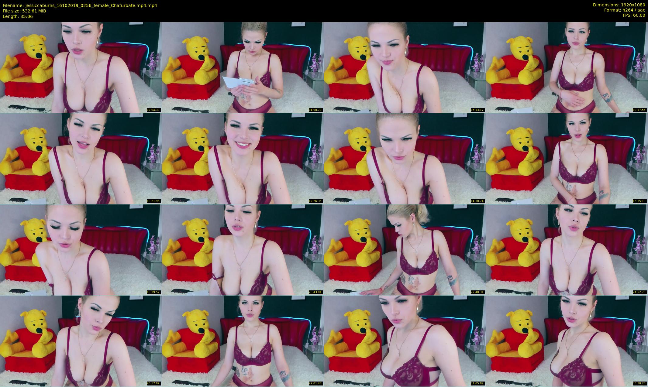 jessiccaburns — 36 minute Chaturbate female cam show recording, 1080p, Oct 16, 2019