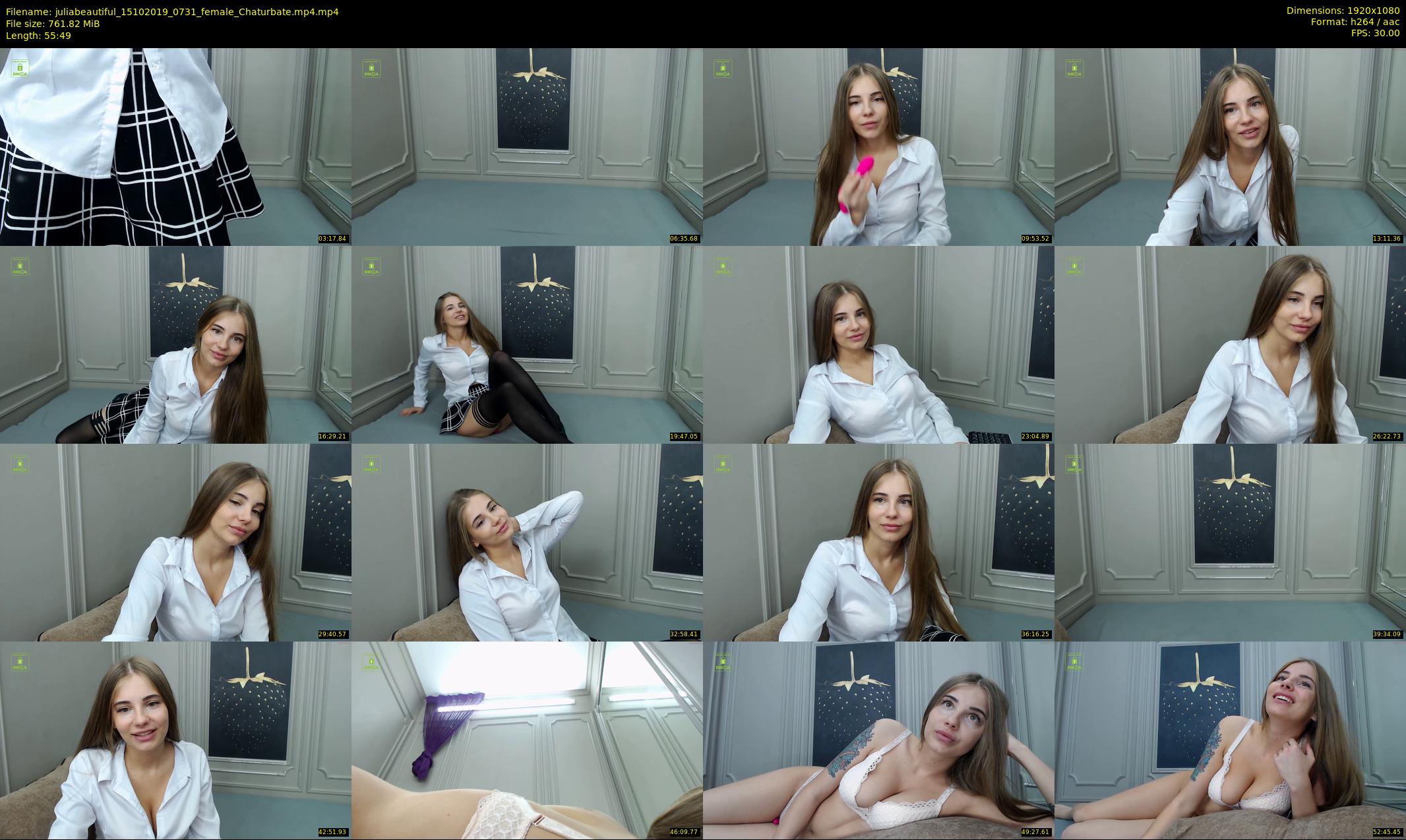 juliabeautiful — 56 minute Chaturbate female cam show recording, 1080p, Oct 15, 2019