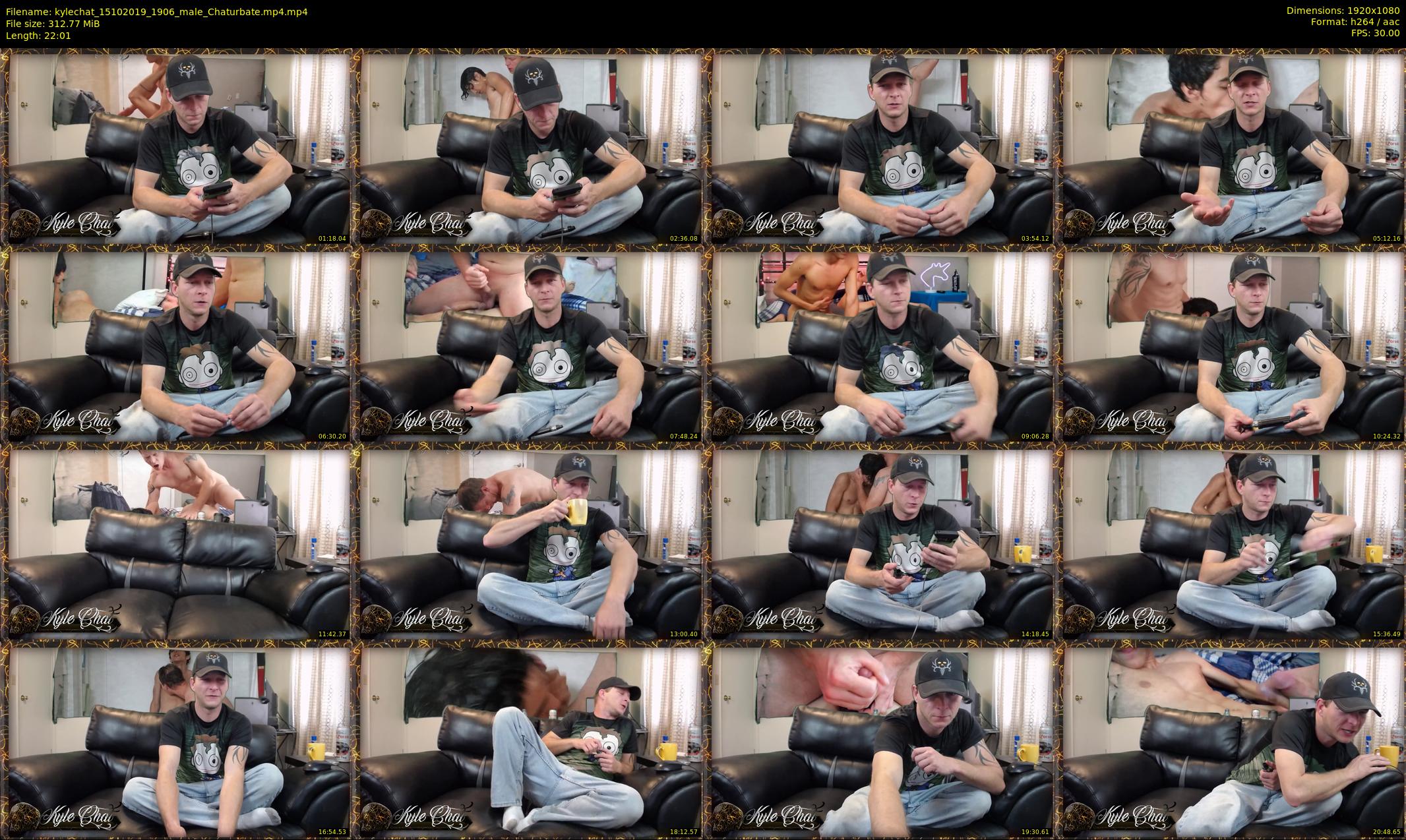 kylechat — 23 minute Chaturbate male cam show recording, 1080p, Oct 15, 2019