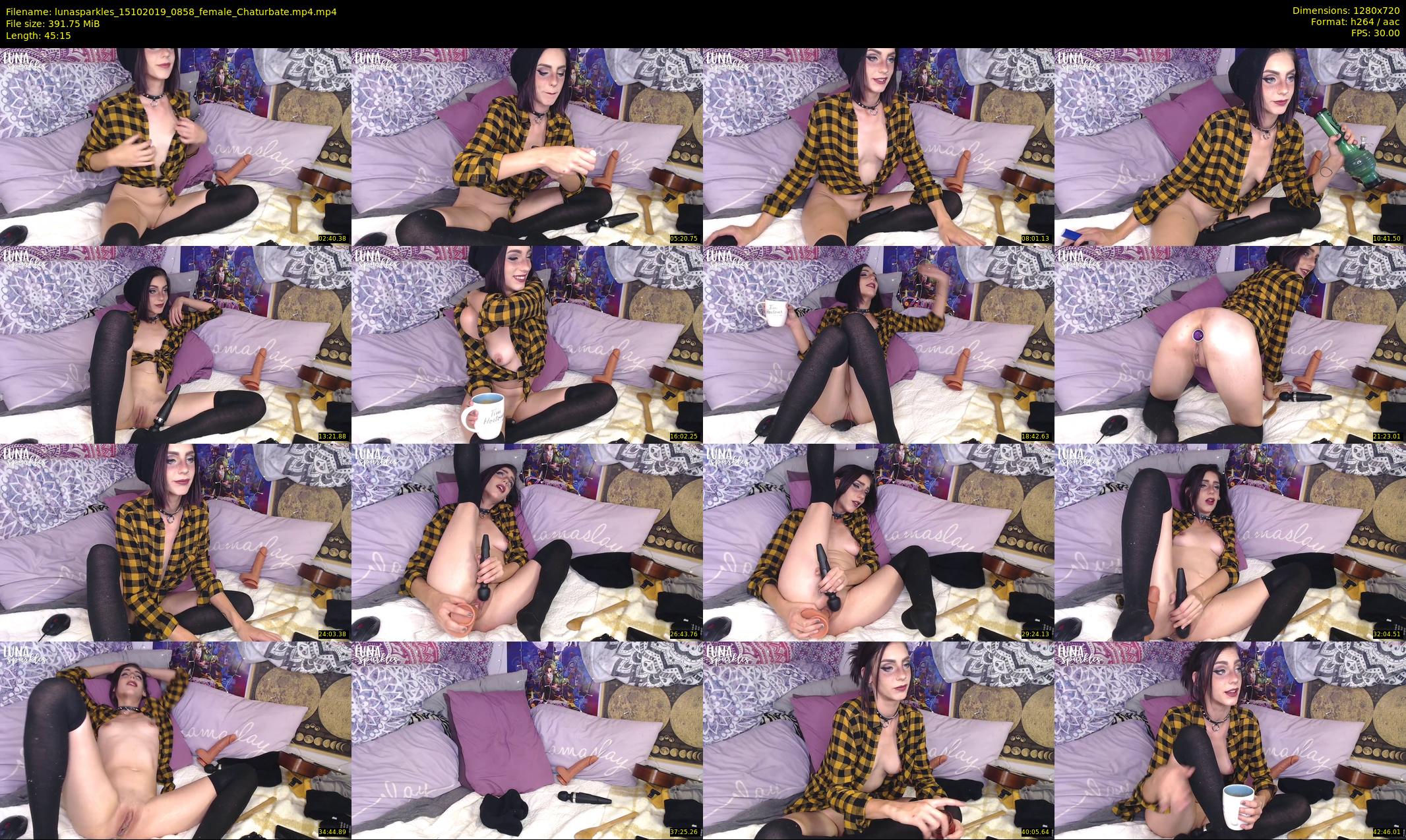 lunasparkles — 46 minute Chaturbate female cam show recording, 720p, Oct 15, 2019