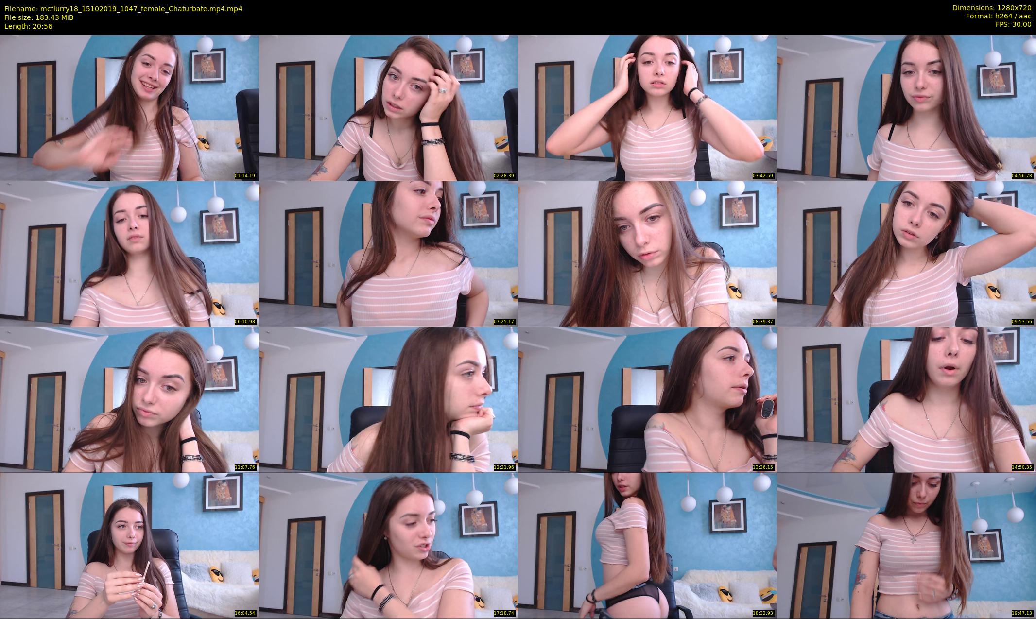 mcflurry18 — 21 minute Chaturbate female cam show recording, 720p, Oct 15, 2019