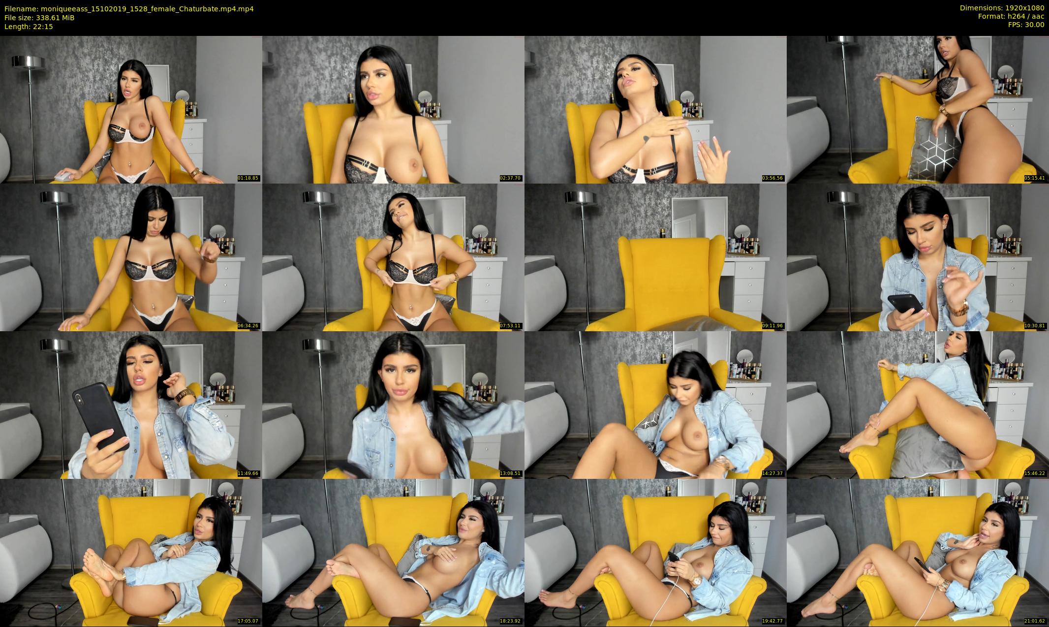 moniqueeass — 23 minute Chaturbate female cam show recording, 1080p, Oct 15, 2019