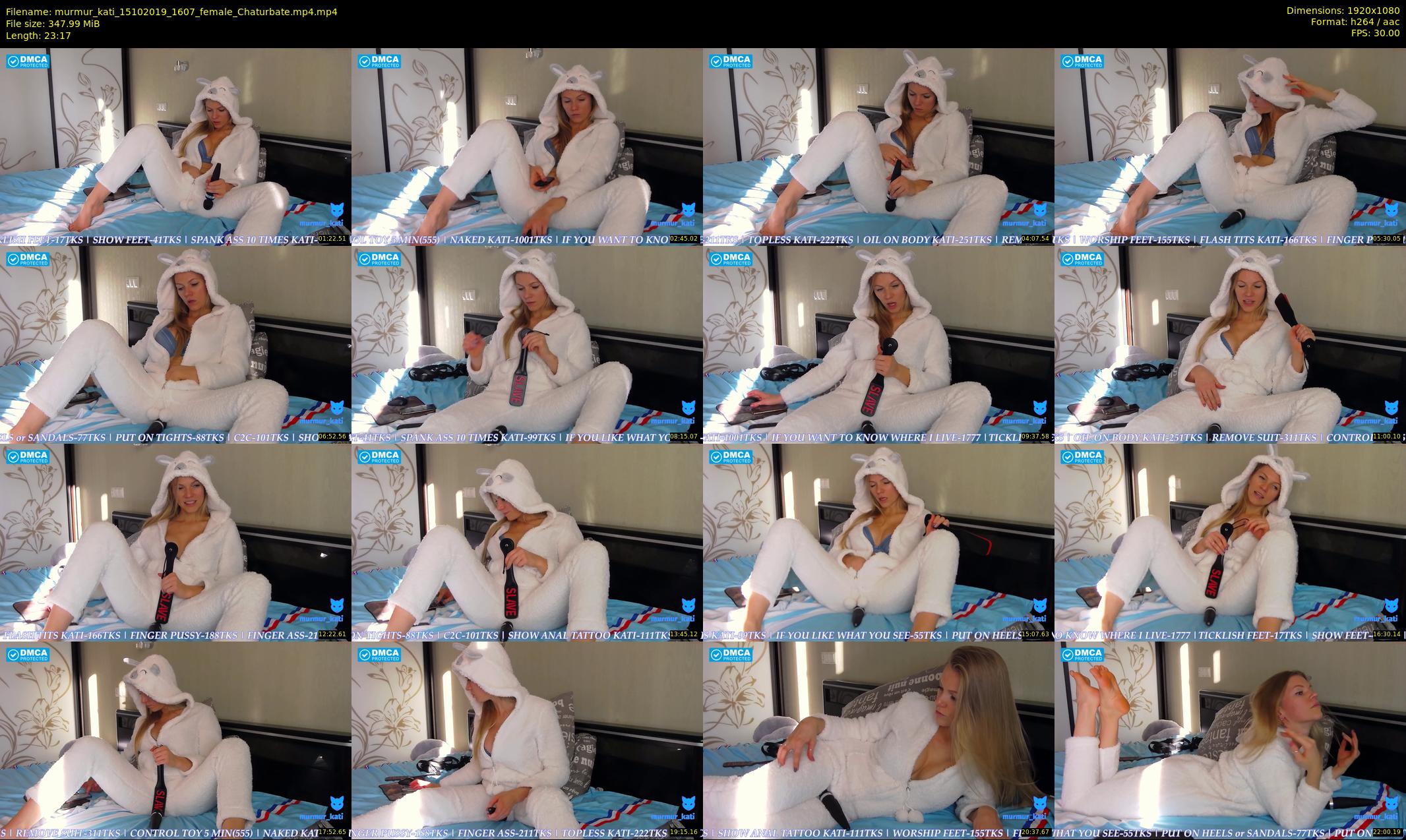 murmur_kati — 24 minute Chaturbate female cam show recording, 1080p, Oct 15, 2019