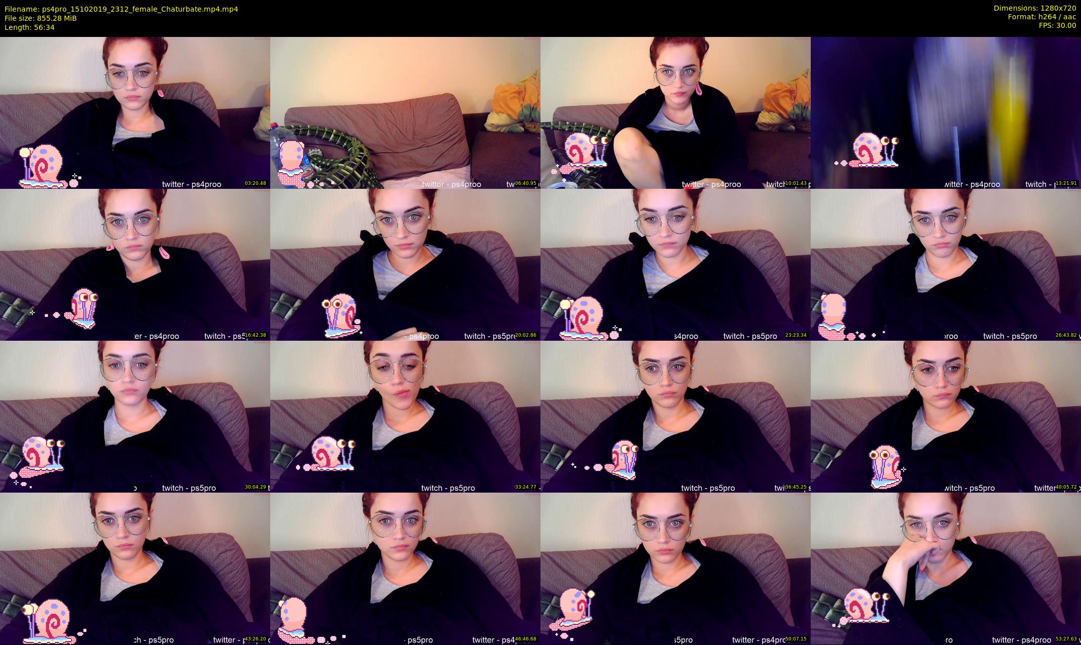ps4pro — 57 minute Chaturbate female cam show recording, 720p, Oct 15, 2019