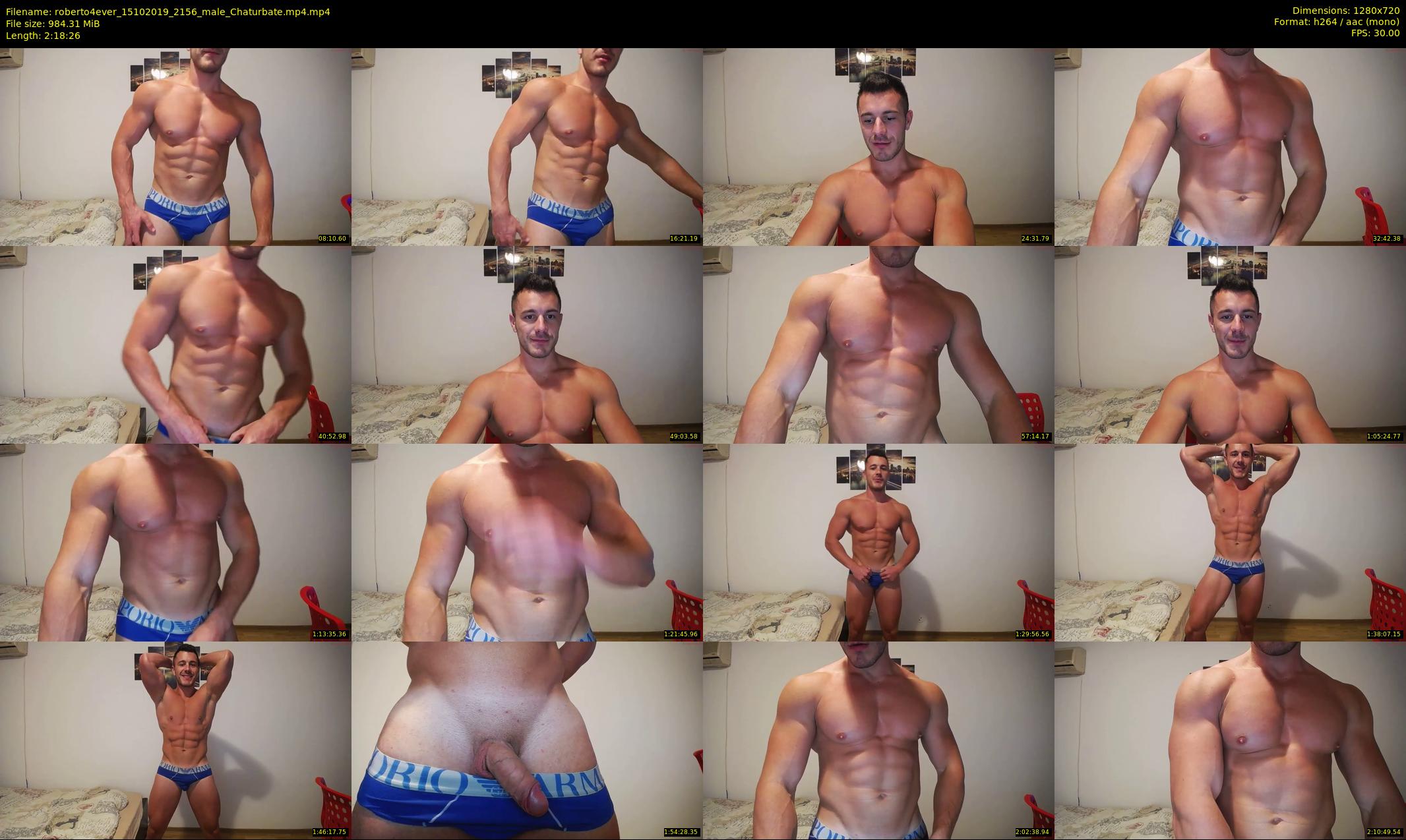 roberto4ever — 139 minute Chaturbate male cam show recording, 720p, Oct 15, 2019