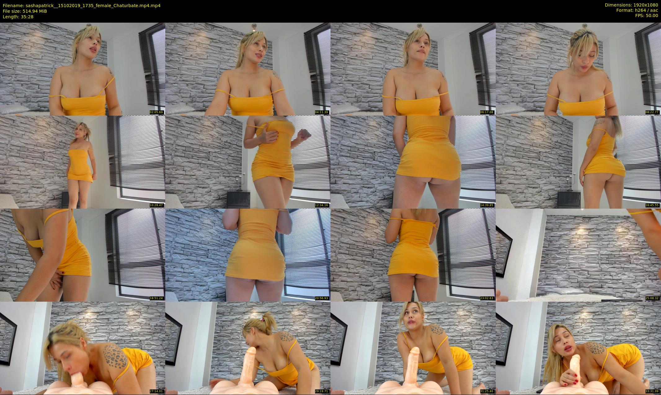sashapatrick_ — 36 minute Chaturbate female cam show recording, 1080p, Oct 15, 2019