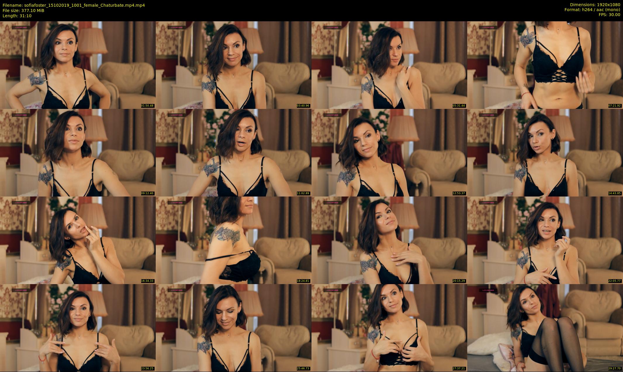 sofiafoster — 32 minute Chaturbate female cam show recording, 1080p, Oct 15, 2019