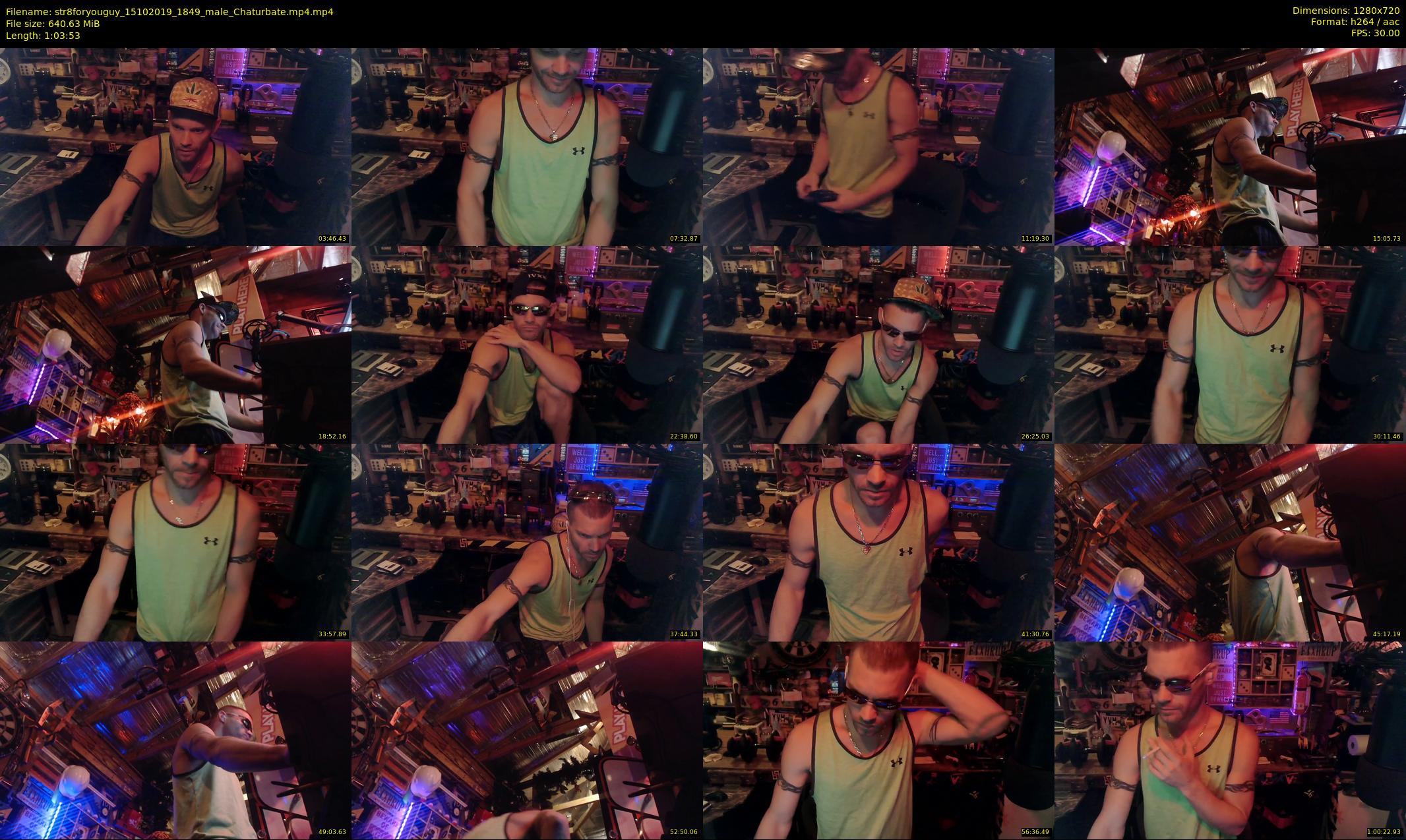 str8foryouguy — 64 minute Chaturbate male cam show recording, 720p, Oct 15, 2019