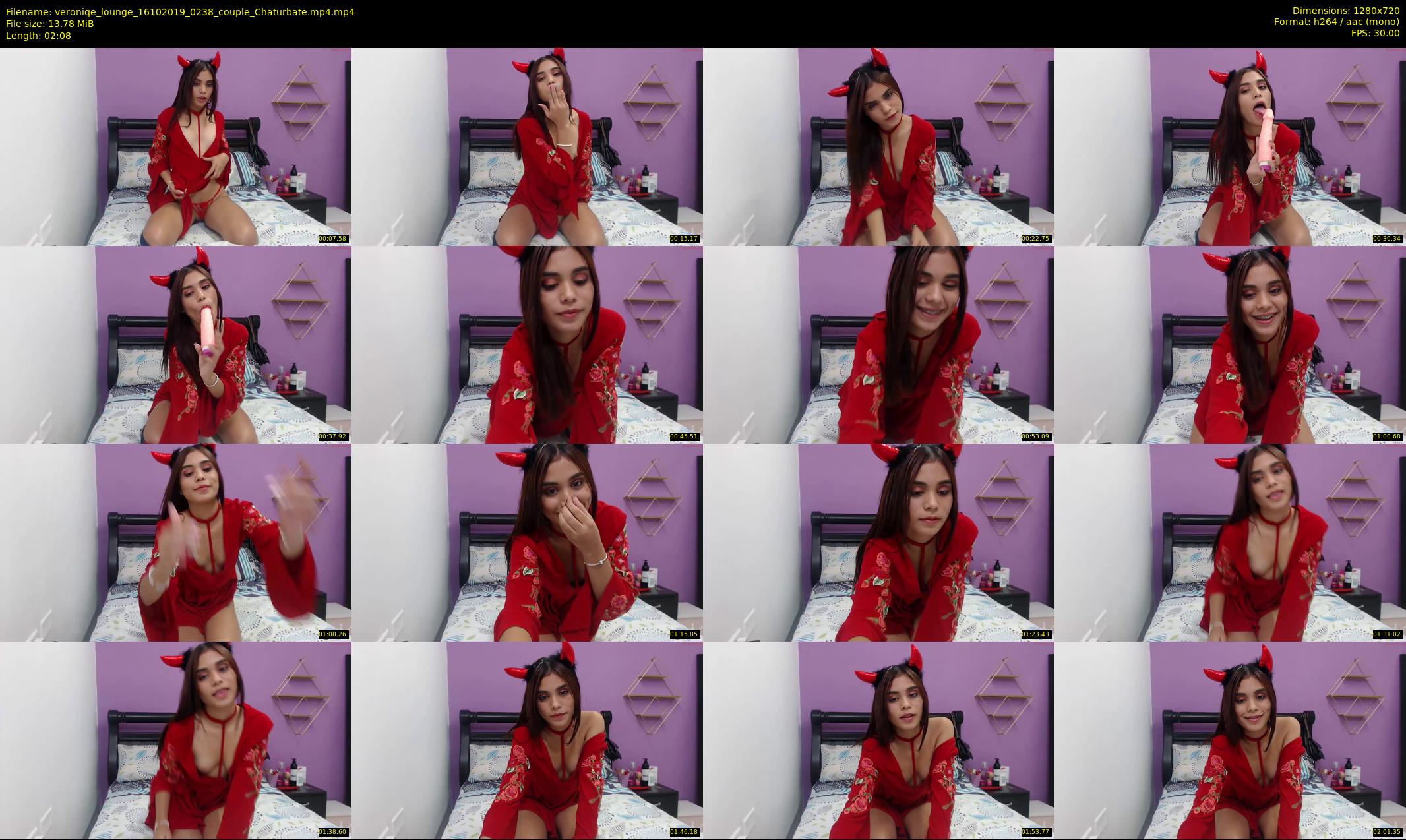 veroniqe_lounge — 3 minute Chaturbate couple cam show recording, 720p, Oct 16, 2019