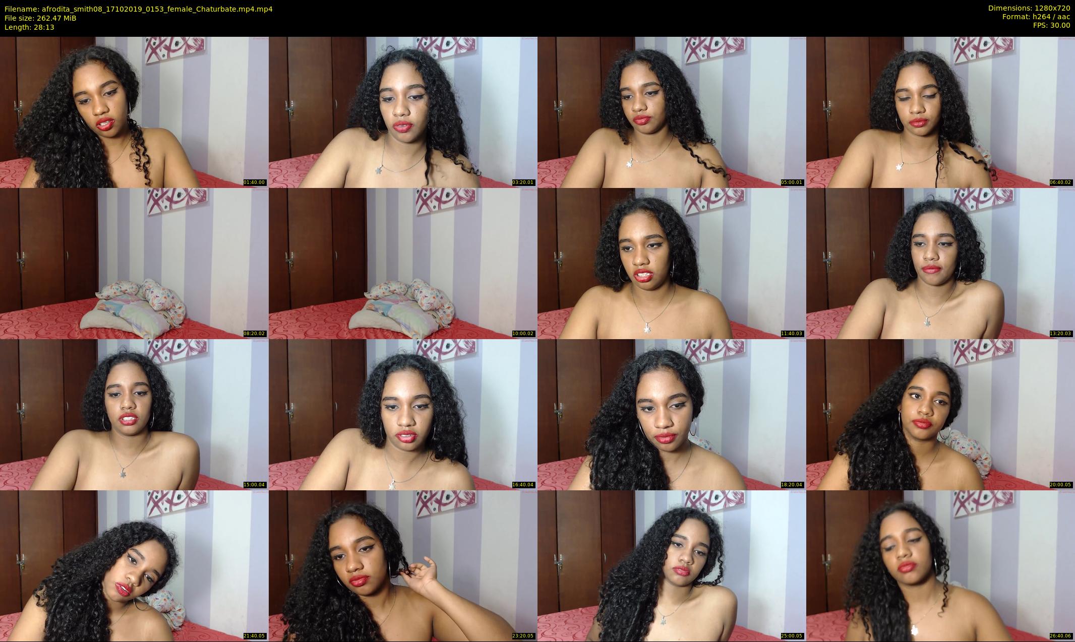 afrodita_smith08 — 29 minute Chaturbate female cam show recording, 720p, Oct 17, 2019