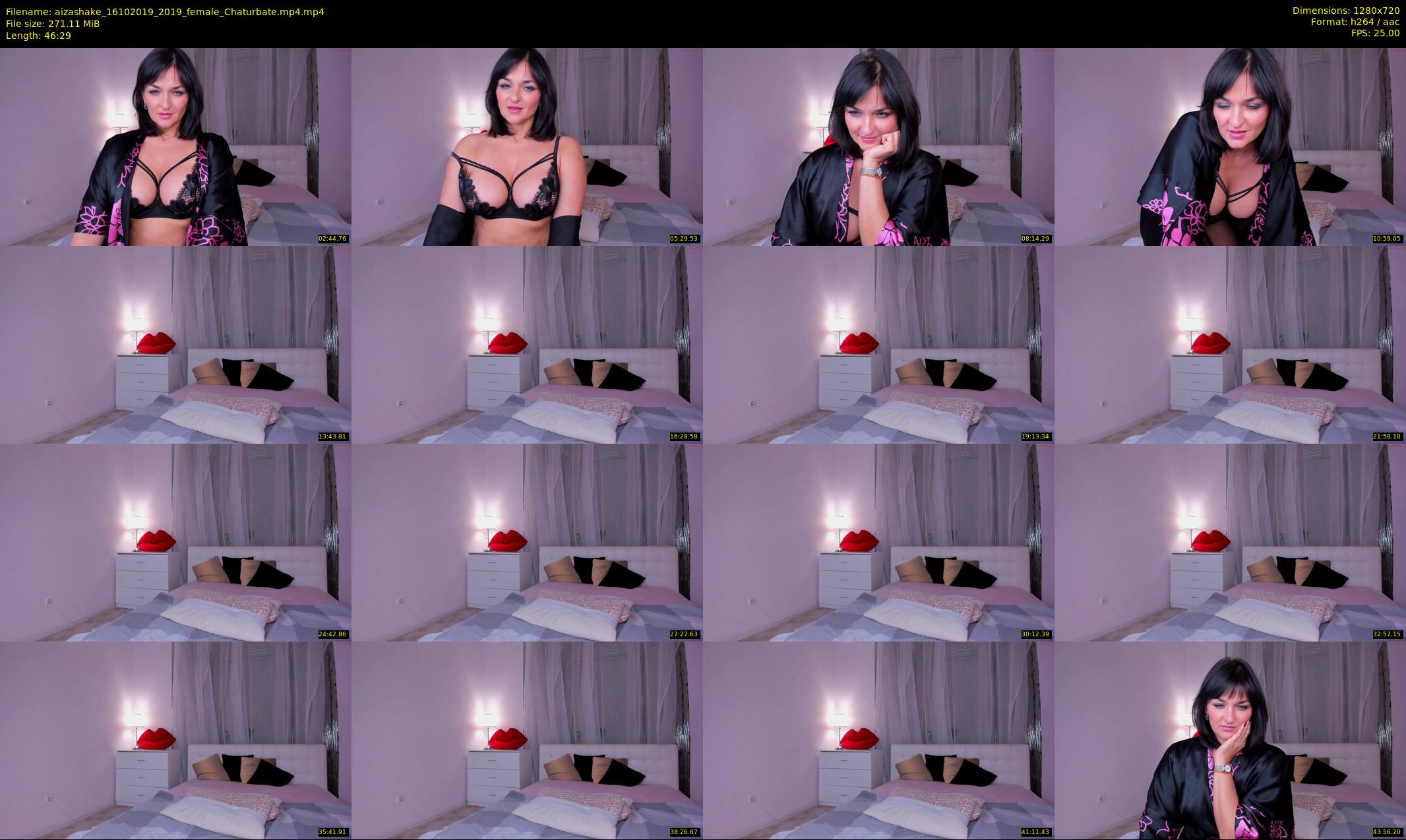 aizashake — 47 minute Chaturbate female cam show recording, 720p, Oct 16, 2019