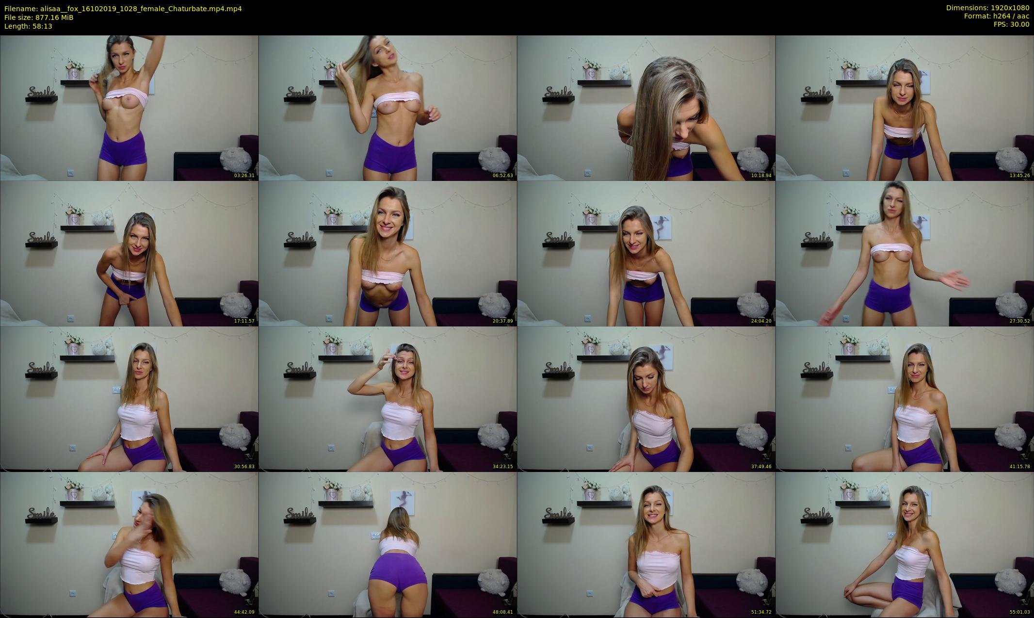 alisaa__fox — 59 minute Chaturbate female cam show recording, 1080p, Oct 16, 2019