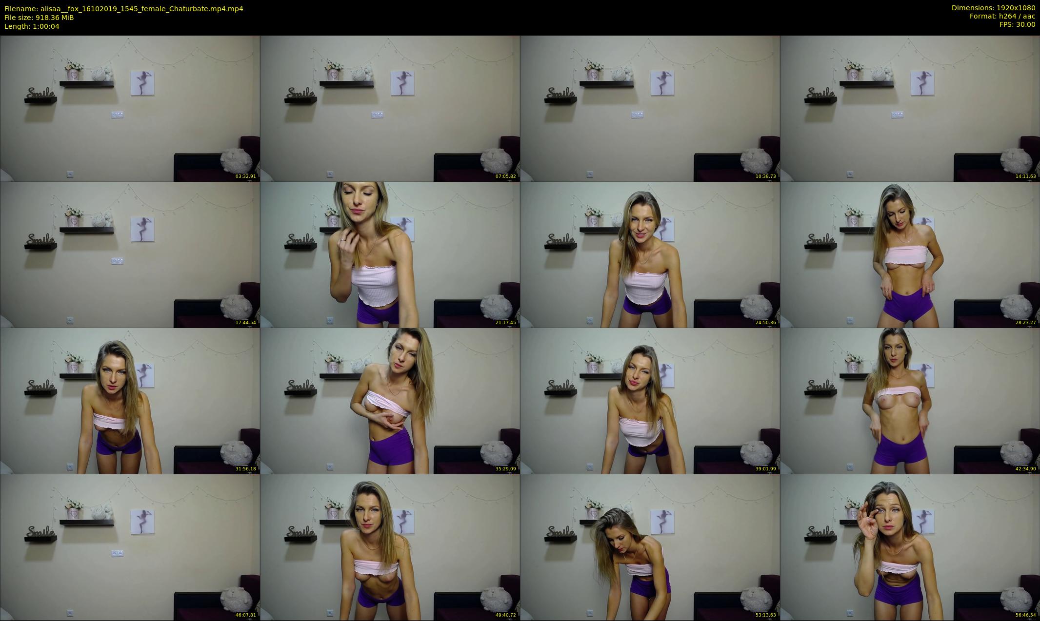 alisaa__fox — 61 minute Chaturbate female cam show recording, 1080p, Oct 16, 2019