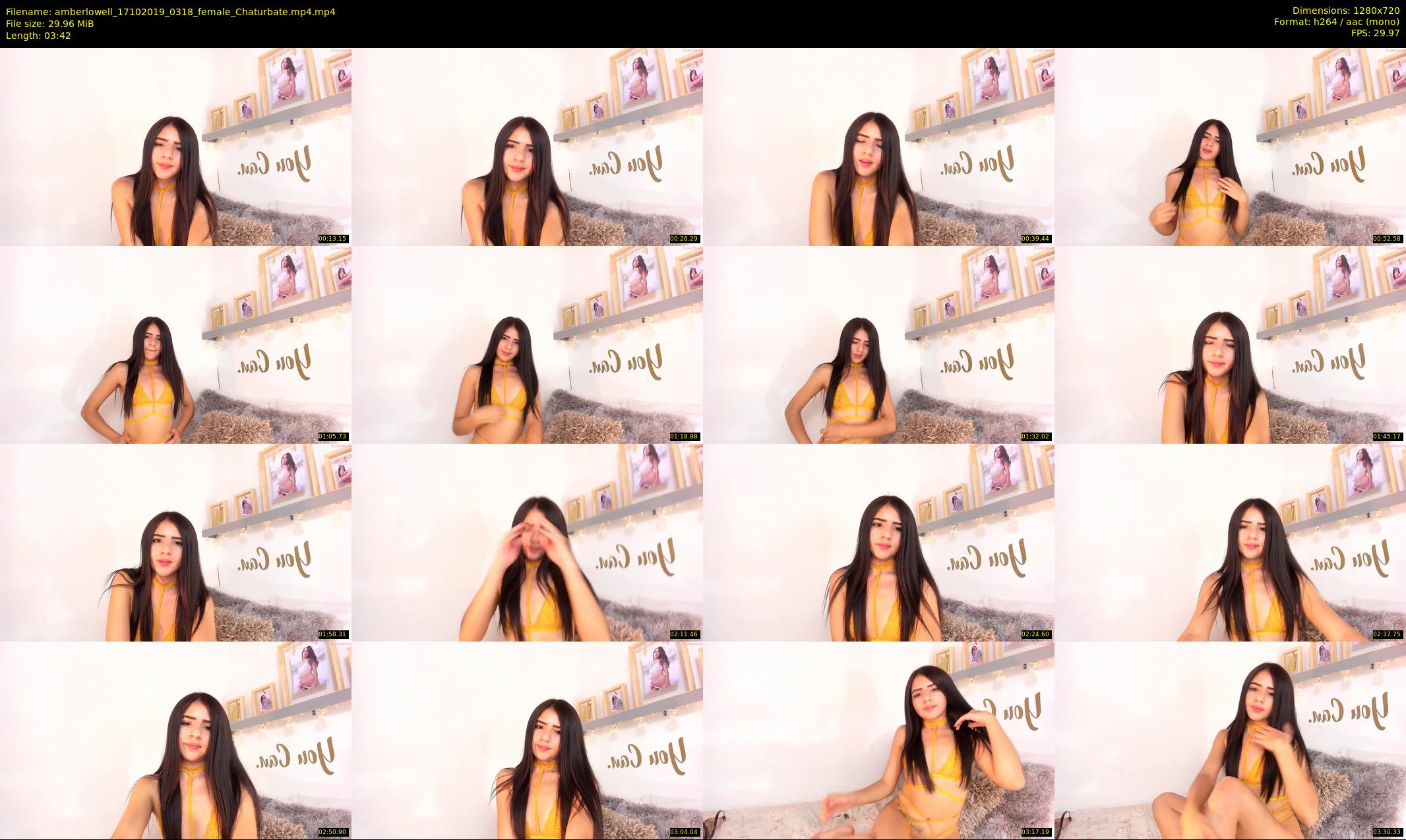 amberlowell — 4 minute Chaturbate female cam show recording, 720p, Oct 17, 2019