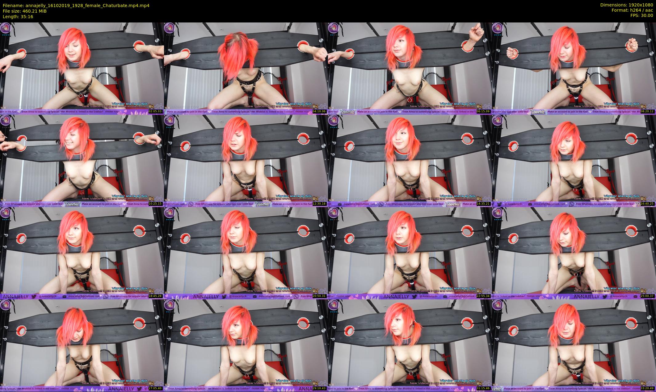 annajelly — 36 minute Chaturbate couple cam show recording, 1080p, Oct 16, 2019