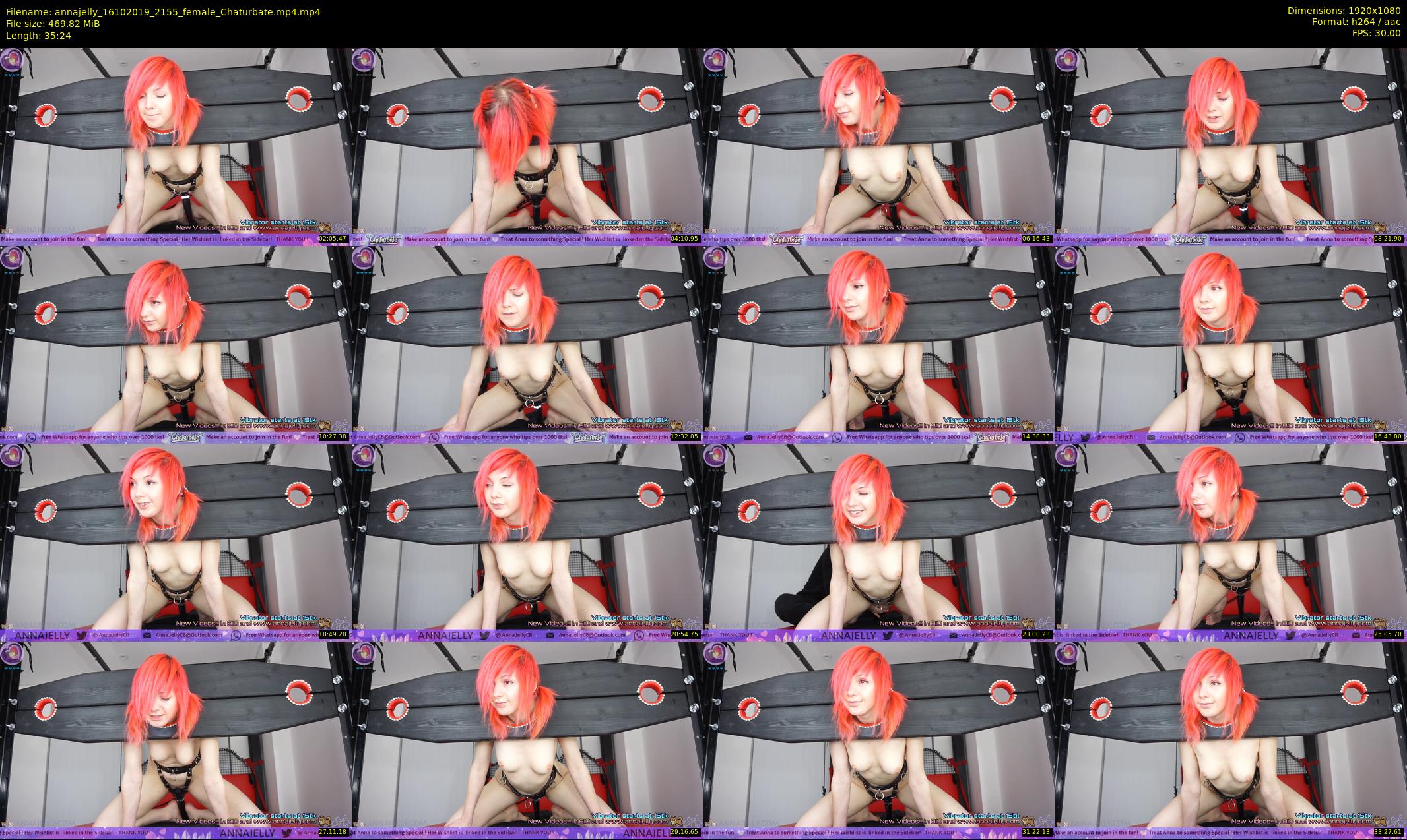 annajelly — 36 minute Chaturbate couple cam show recording, 1080p, Oct 16, 2019