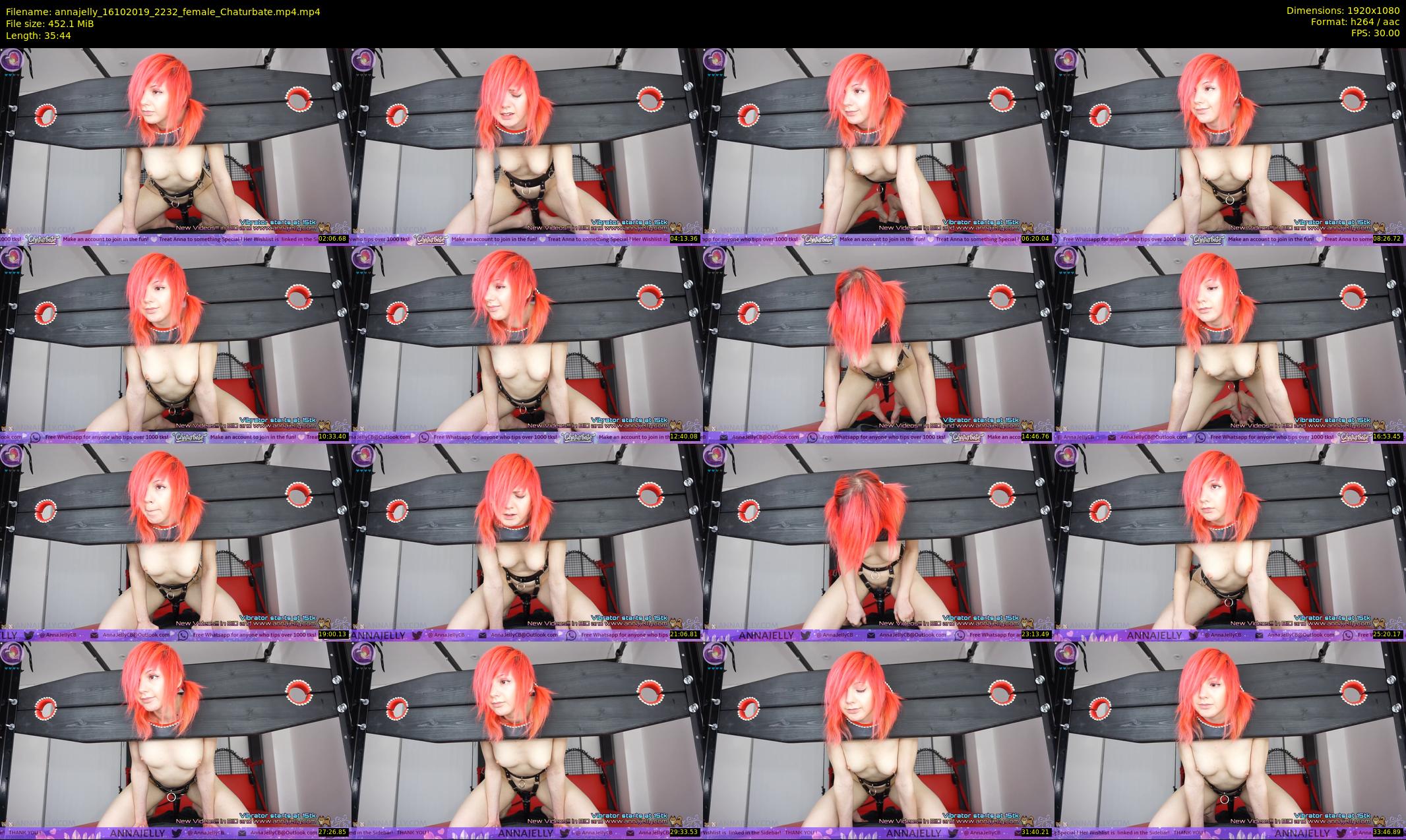 annajelly — 36 minute Chaturbate couple cam show recording, 1080p, Oct 16, 2019