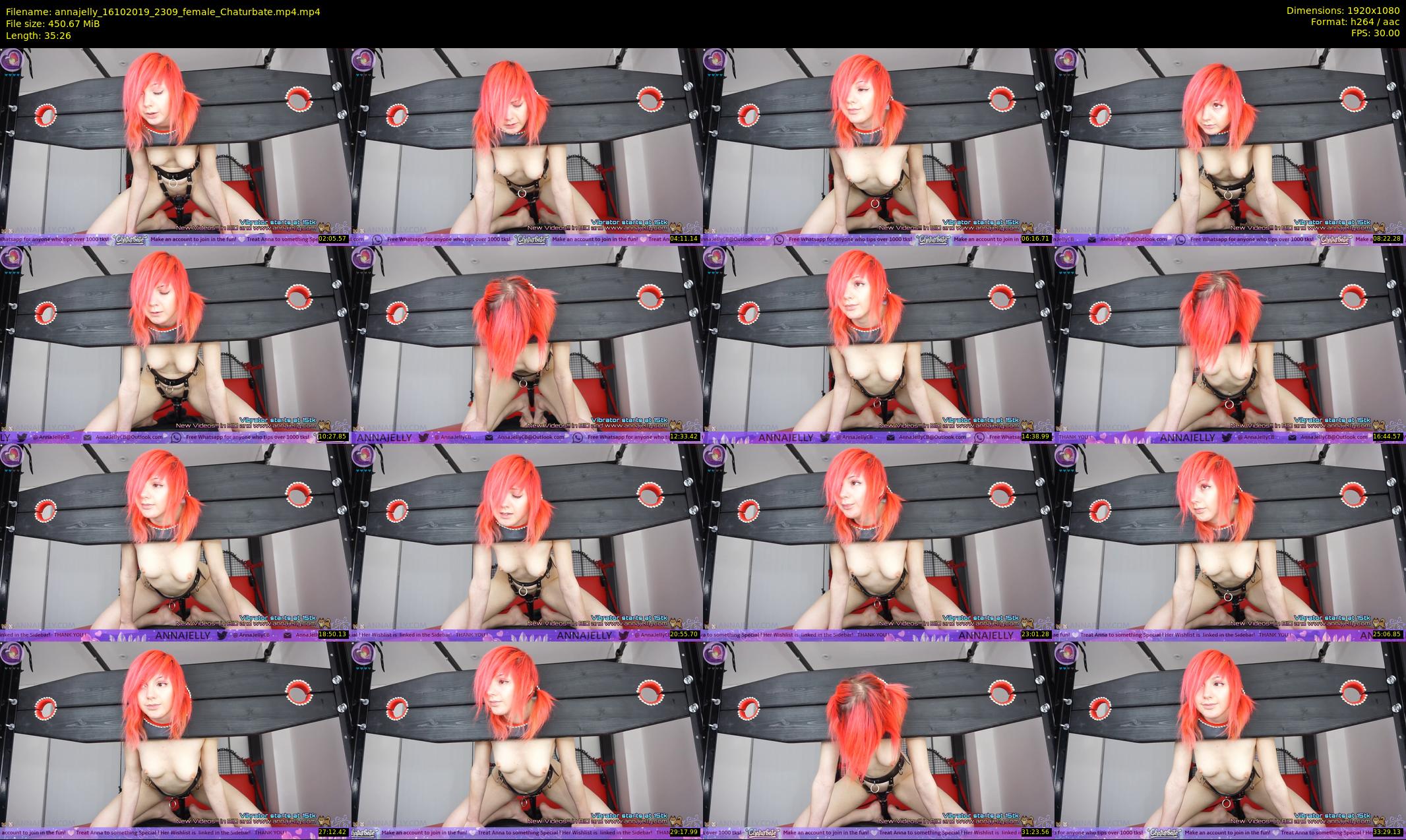 annajelly — 36 minute Chaturbate couple cam show recording, 1080p, Oct 16, 2019