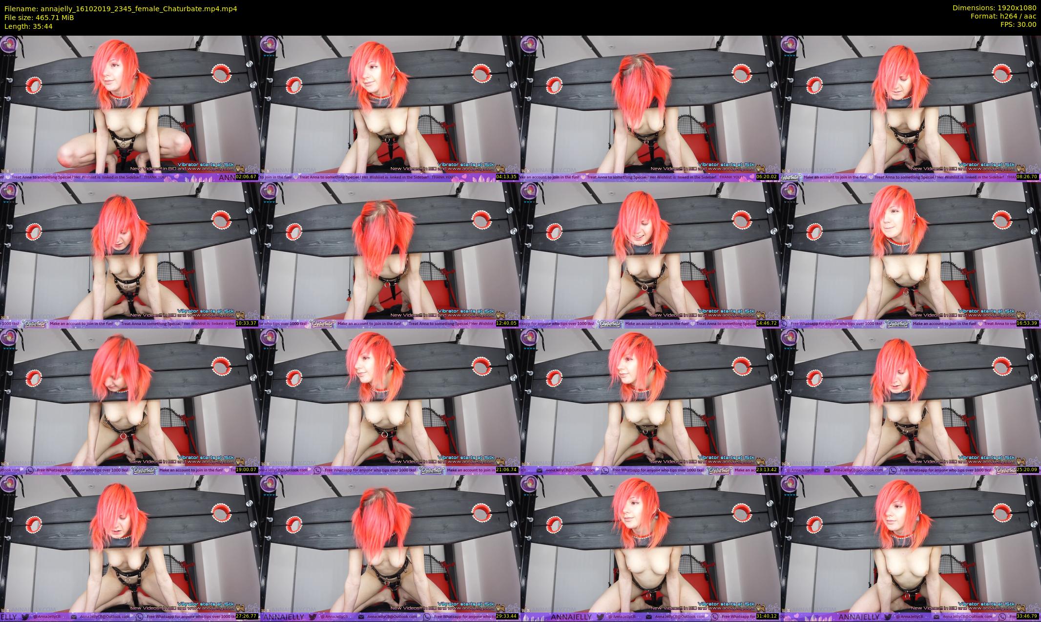 annajelly — 36 minute Chaturbate couple cam show recording, 1080p, Oct 16, 2019