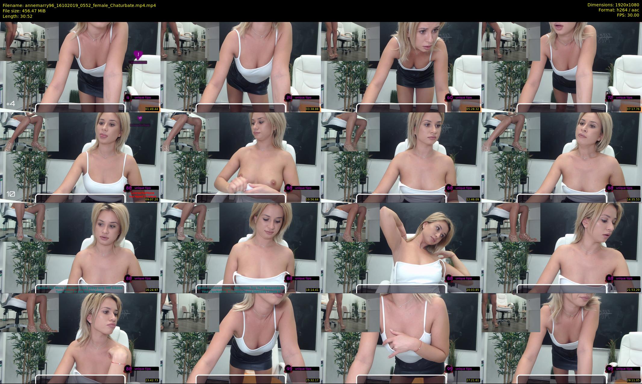 annemarry96 — 31 minute Chaturbate female cam show recording, 1080p, Oct 16, 2019