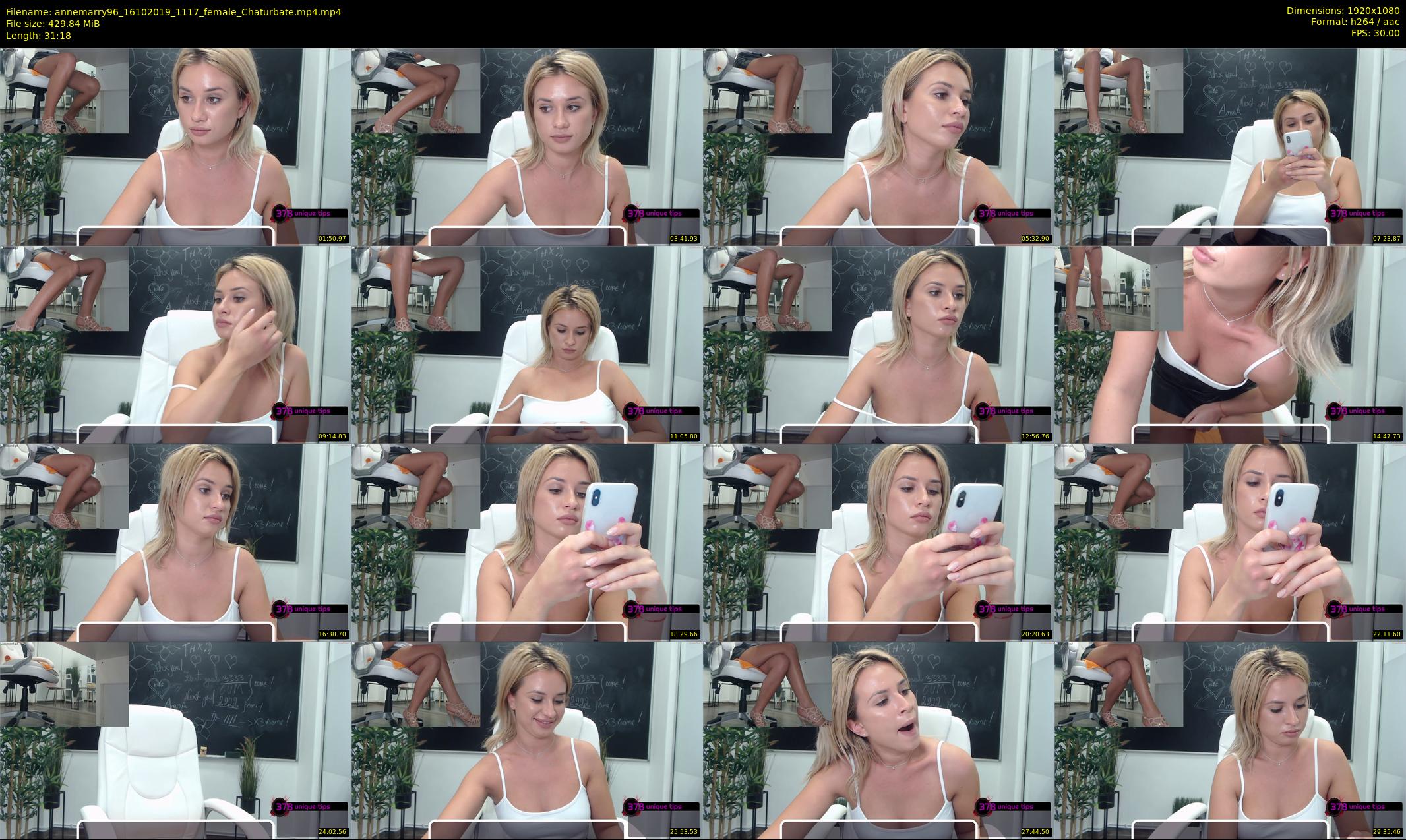 annemarry96 — 32 minute Chaturbate female cam show recording, 1080p, Oct 16, 2019