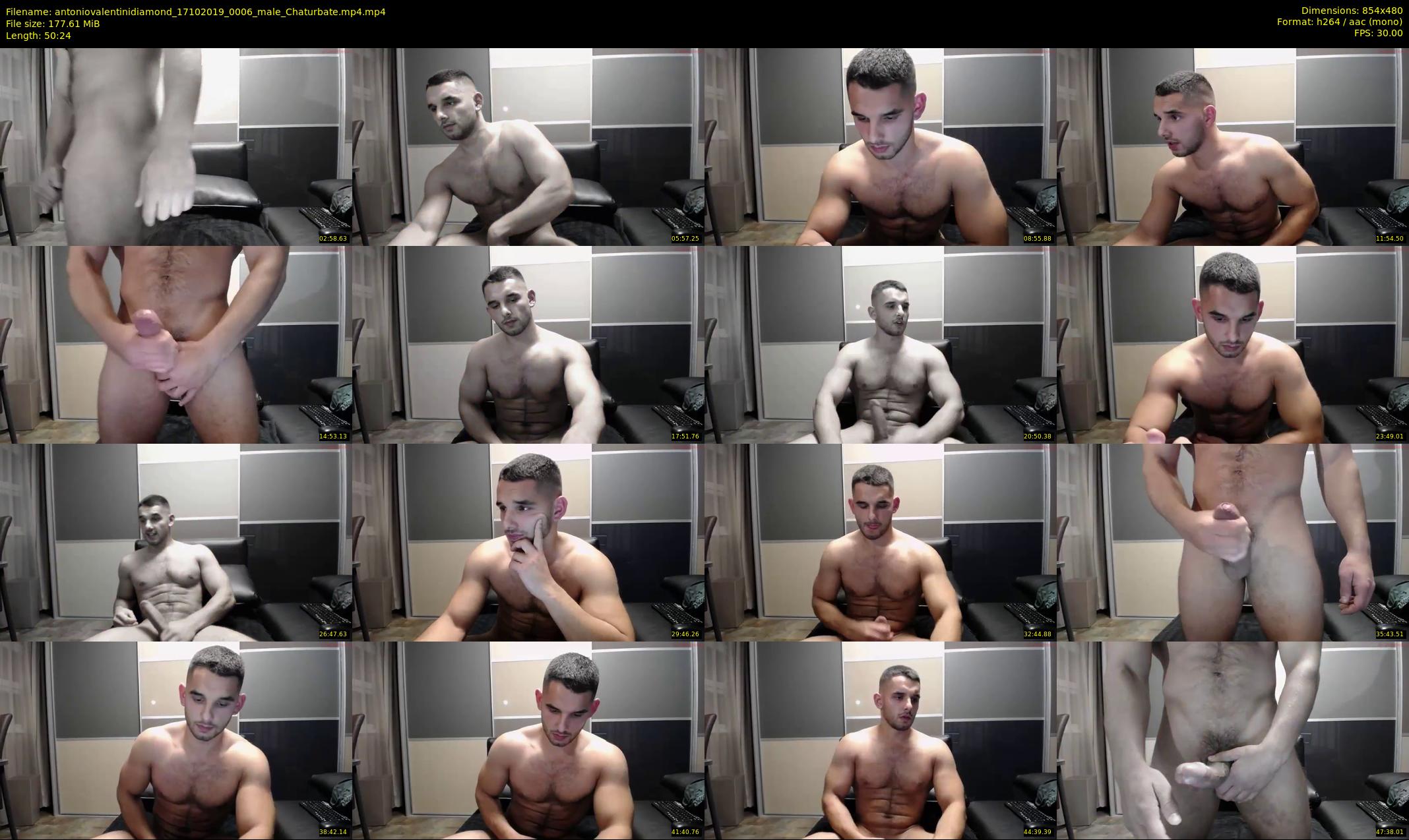 antoniovalentinidiamond — 51 minute Chaturbate male cam show recording, 480p, Oct 17, 2019
