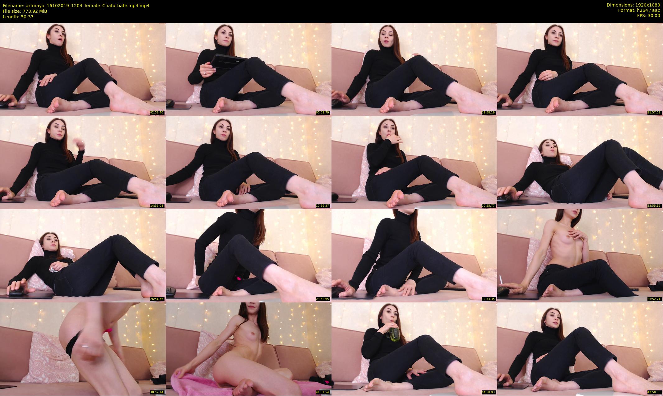 artmaya — 51 minute Chaturbate female cam show recording, 1080p, Oct 16, 2019