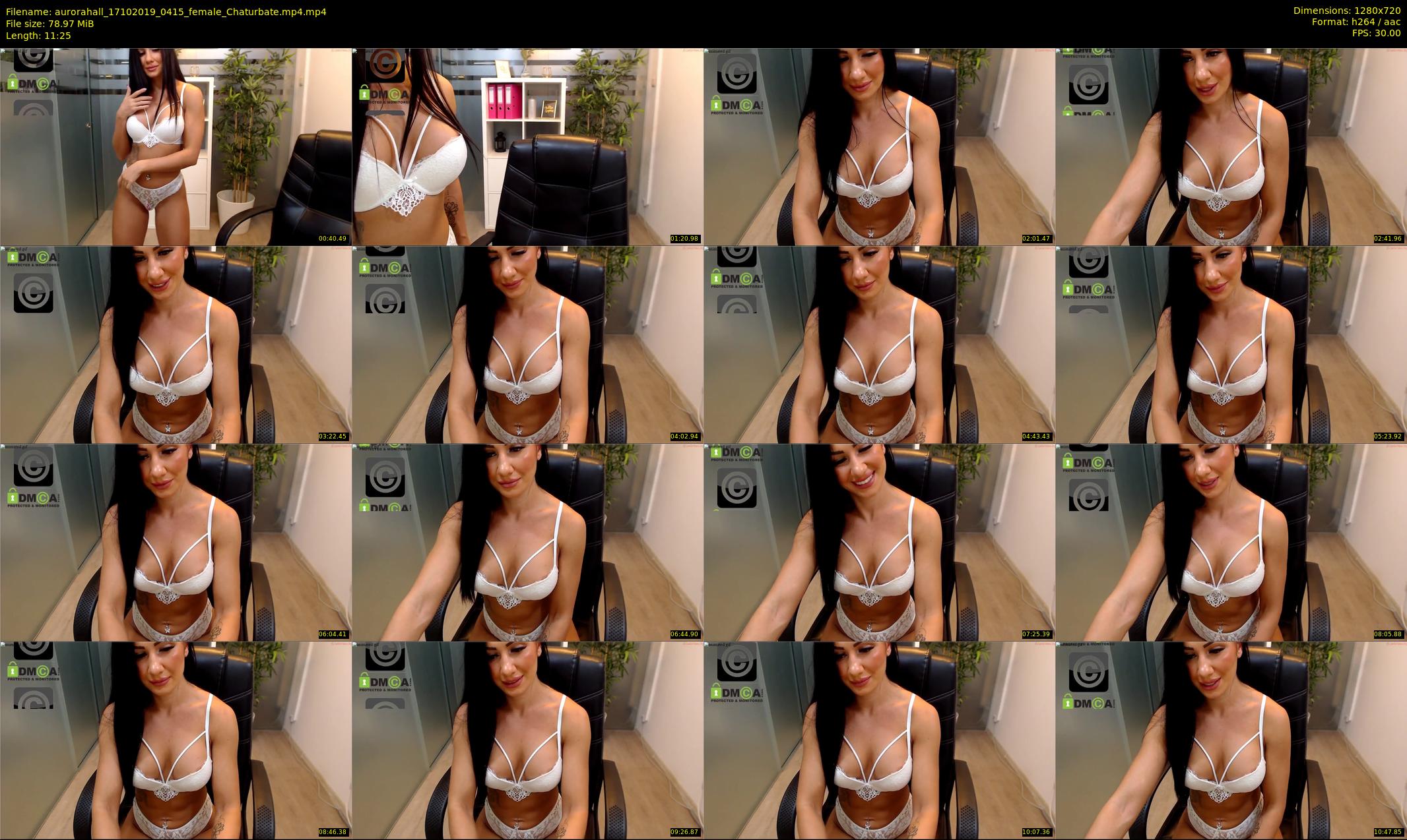 aurorahall — 12 minute Chaturbate female cam show recording, 720p, Oct 17, 2019