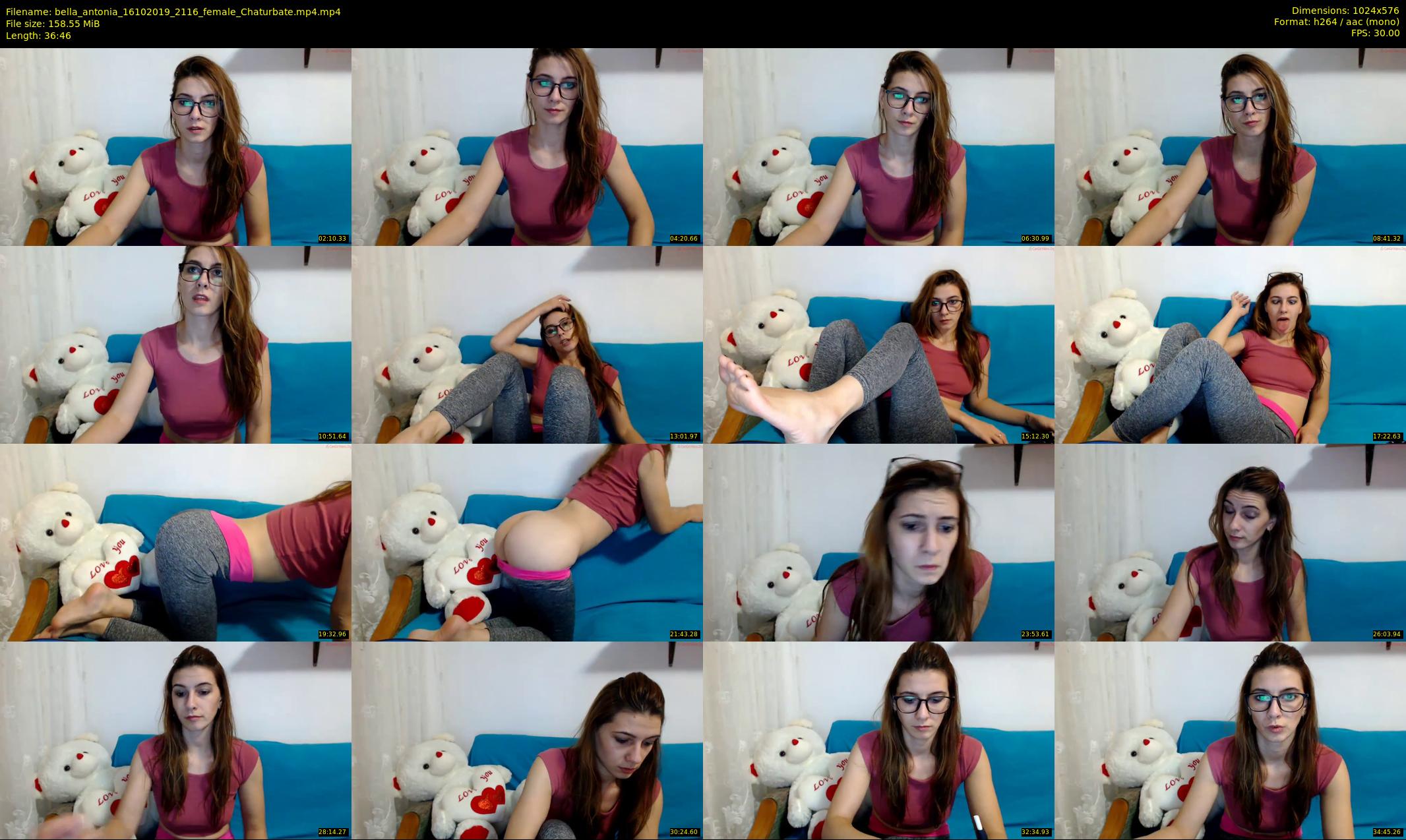 bella_antonia — 37 minute Chaturbate female cam show recording, 480p, Oct 16, 2019
