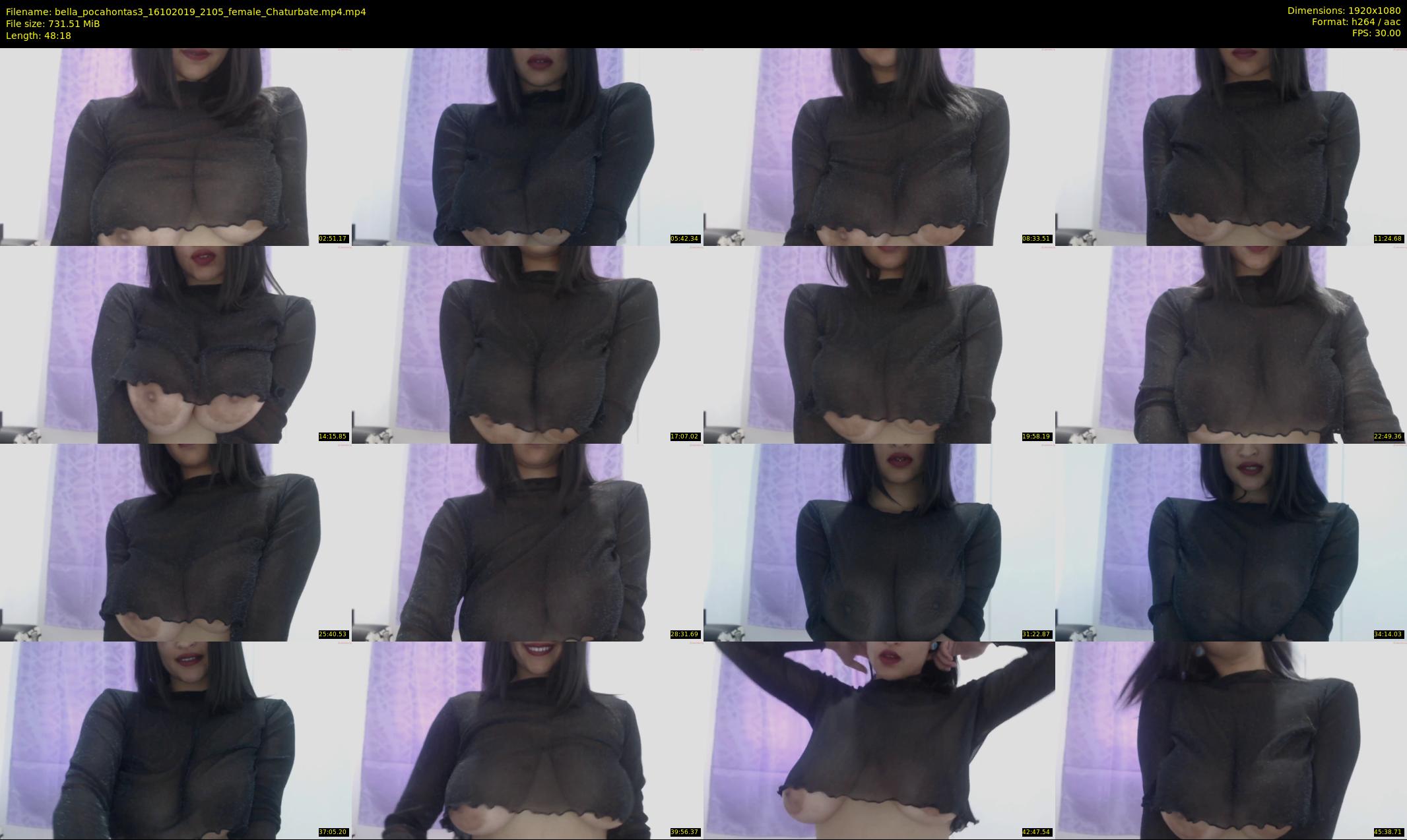 bella_pocahontas3 — 49 minute Chaturbate female cam show recording, 1080p, Oct 16, 2019