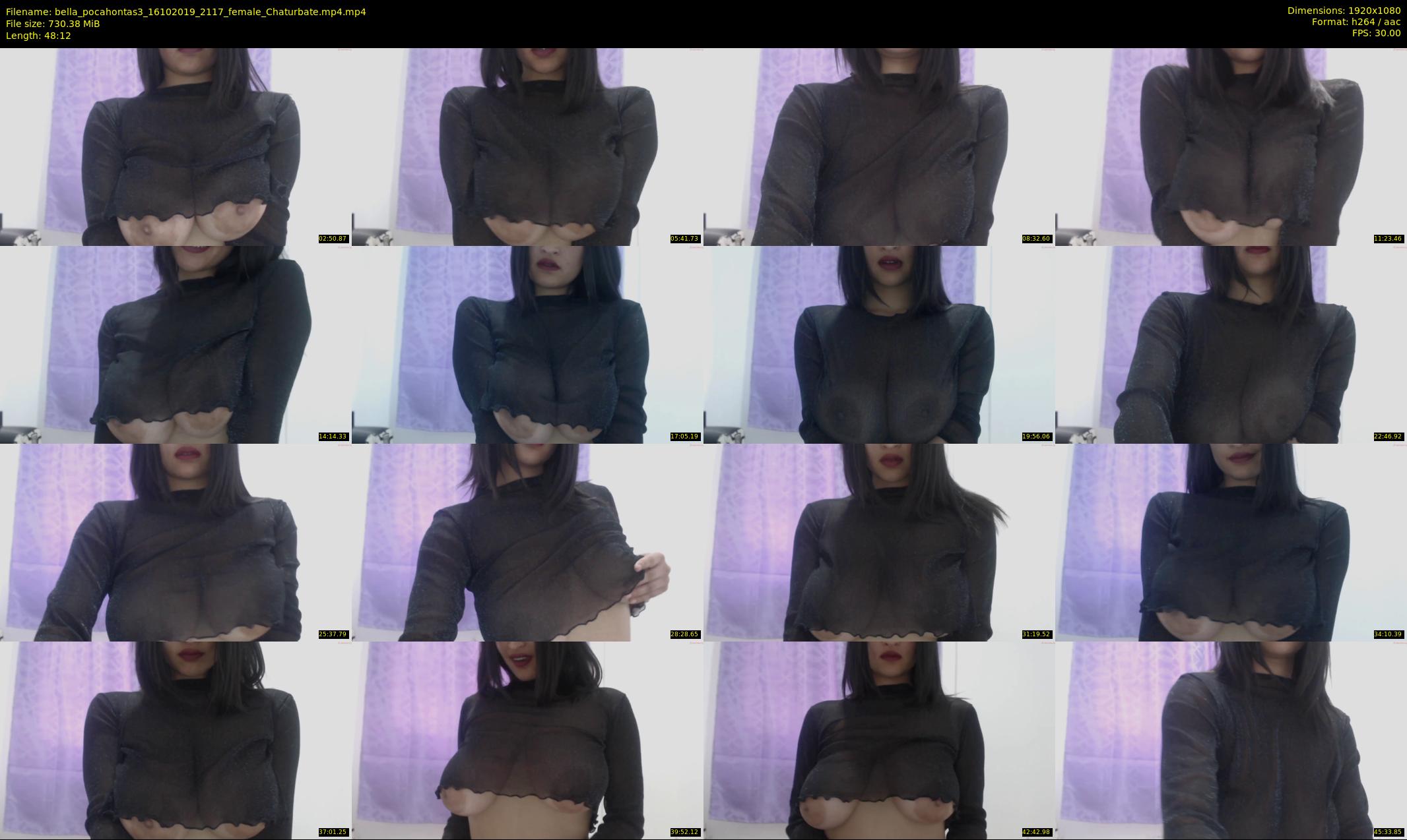 bella_pocahontas3 — 49 minute Chaturbate female cam show recording, 1080p, Oct 16, 2019