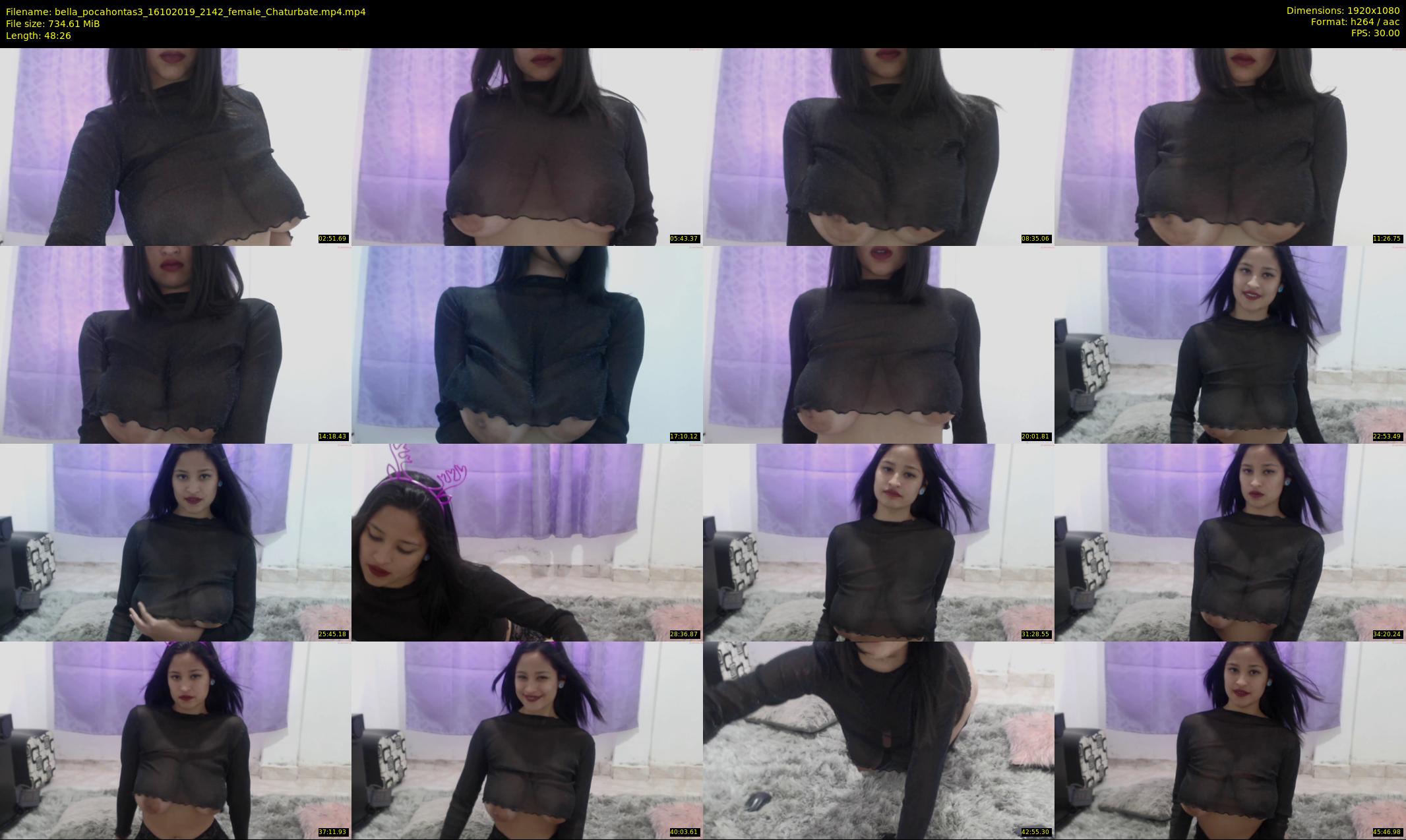 bella_pocahontas3 — 49 minute Chaturbate female cam show recording, 1080p, Oct 16, 2019